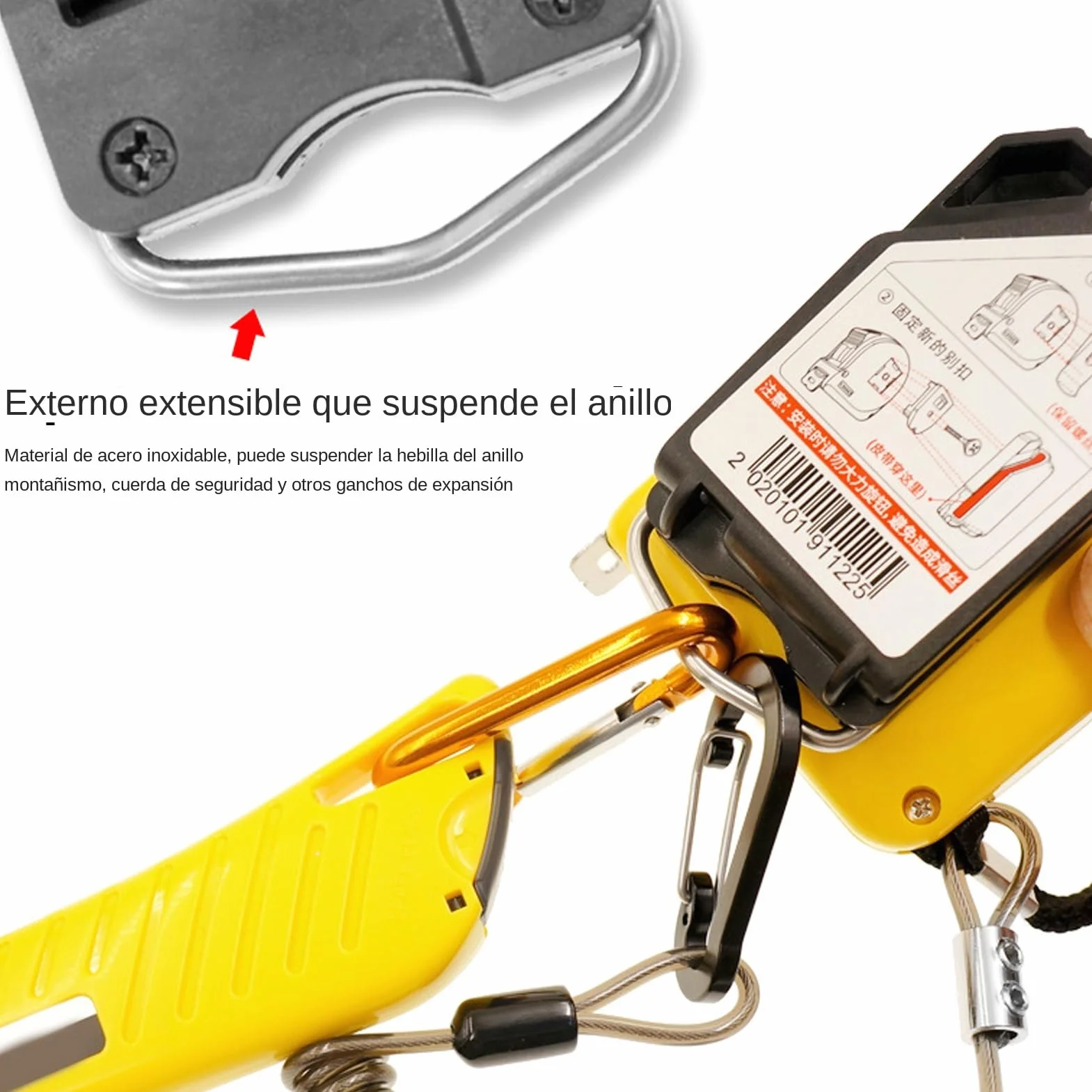 Sujetador Para Cinta Métrica con Clip Organizador | Funda con Gancho para Herramientas de Carpintería