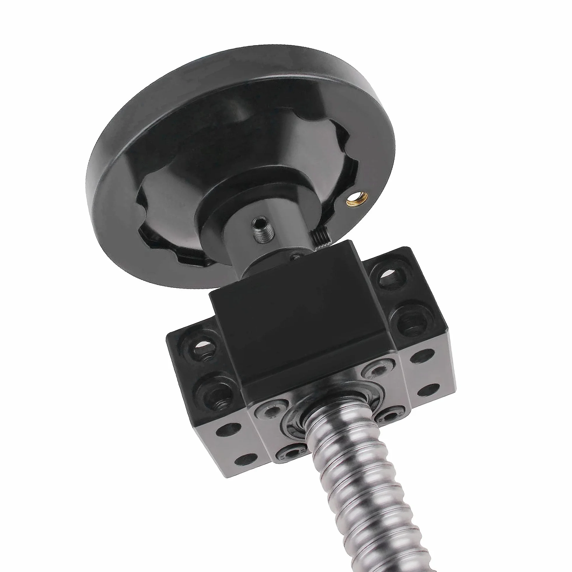 CNCMANS SFU1204 Juego de husillo de bolas de 250 mm 12 mm acero inoxidable con soporte BK10/BF10