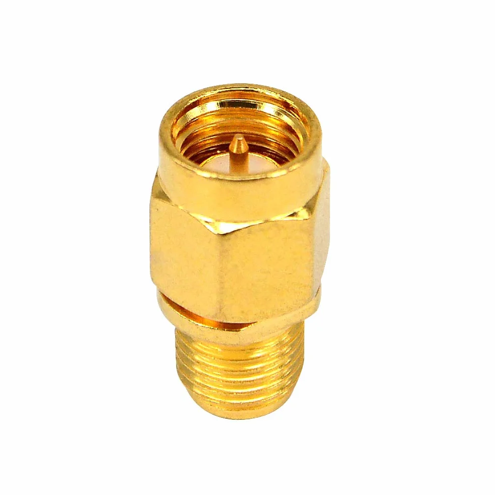 Adaptador SMA Macho a Hembra Conector Coaxial Antena WiFi Baja Pérdida para FPV Dron - Paquete de 2
