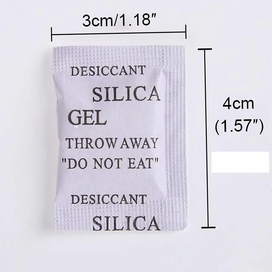 Bolsas de Gel de Sílice Sachets Desecante Pequeño Paquete de 100