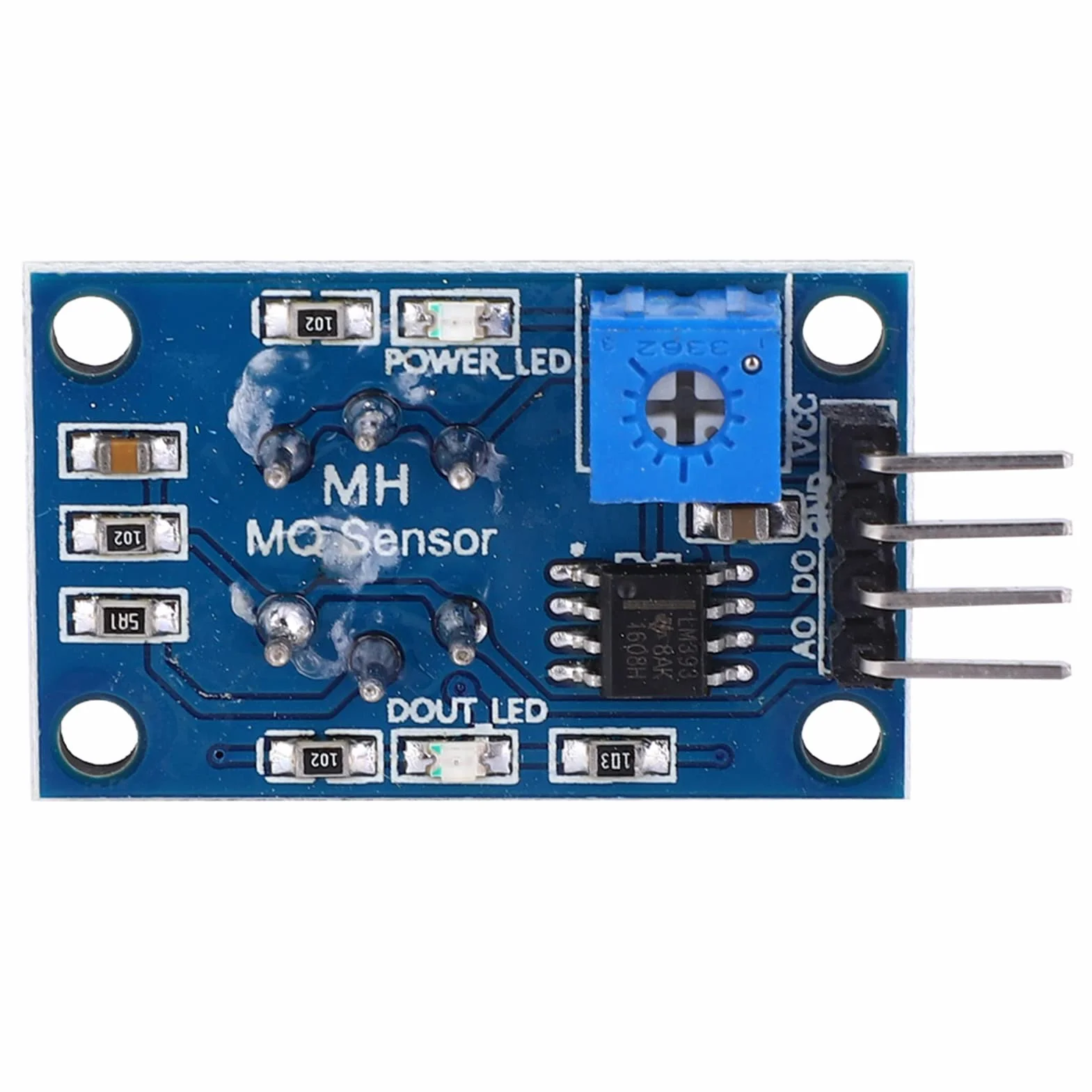 Módulo Sensor de Gas Alcohol MQ-3 Detector de Etanol Placa de Circuito de Doble Cara