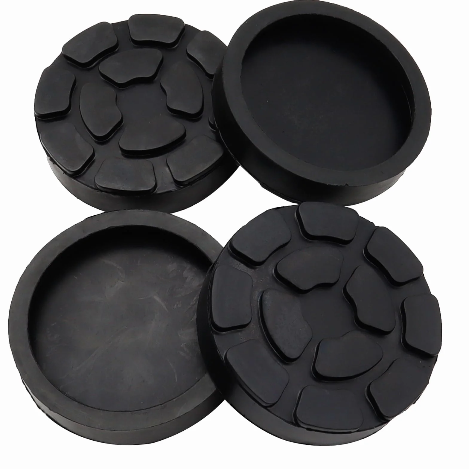 Soporte de plataforma elevadora universal de goma, 4 piezas, protege el vehículo