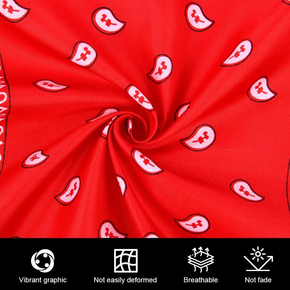 Aomig Pañuelos Cabeza Mujer, Pañuelo Pirata con Diseño Único Estampado, Bandana Hombre de Moda y Deporte, Pañuelos de Colores Unisex para Cuello, Cabeza, Muñeca, Adultos y Niños, 54 X 54 cm