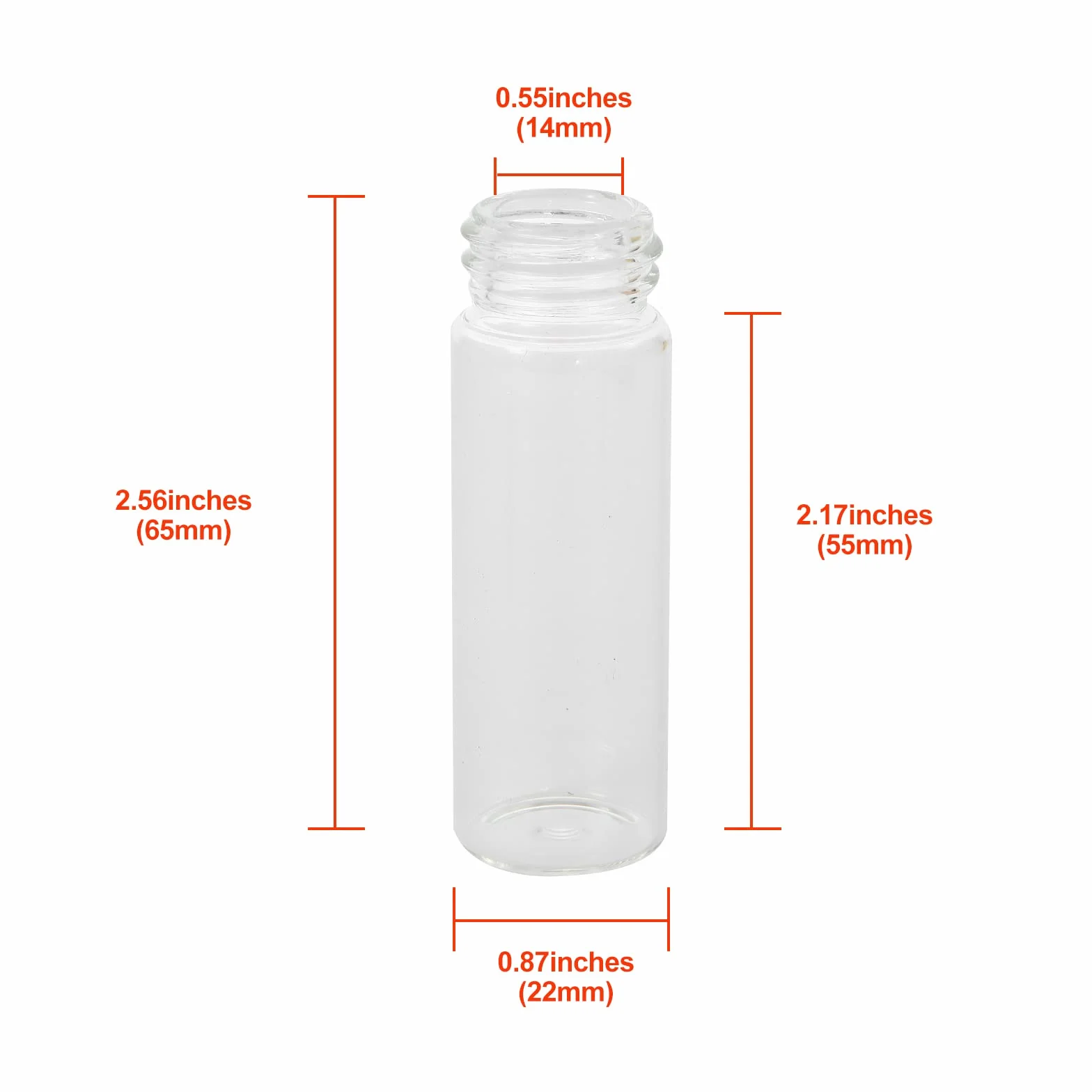 Viales de Vidrio 15 ml con Tapón de Rosca y Tapa Interior de Plástico, 50 Unidades