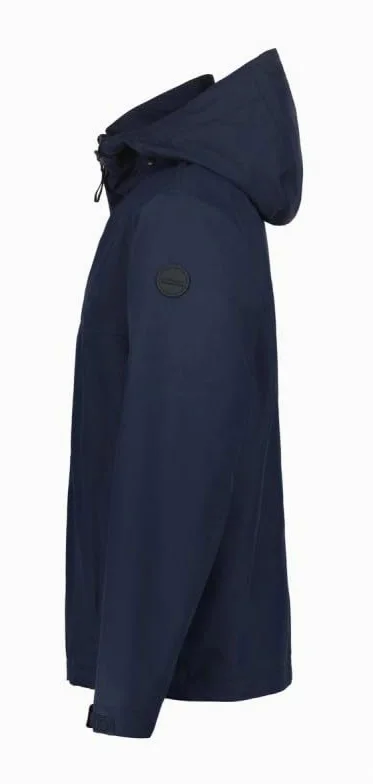 Icepeak AALEN - Chubasquero para hombre, 100% poliéster, capucha extraíble, impermeable, senderismo y exterior