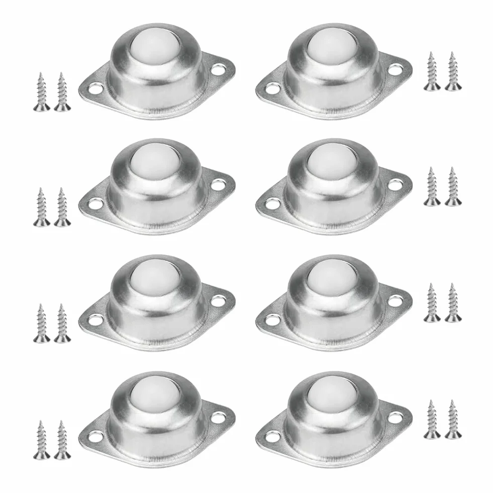 Rueda de Bola de Nylon 16mm Rodamientos de Transferencia 360° Giratorias para Muebles