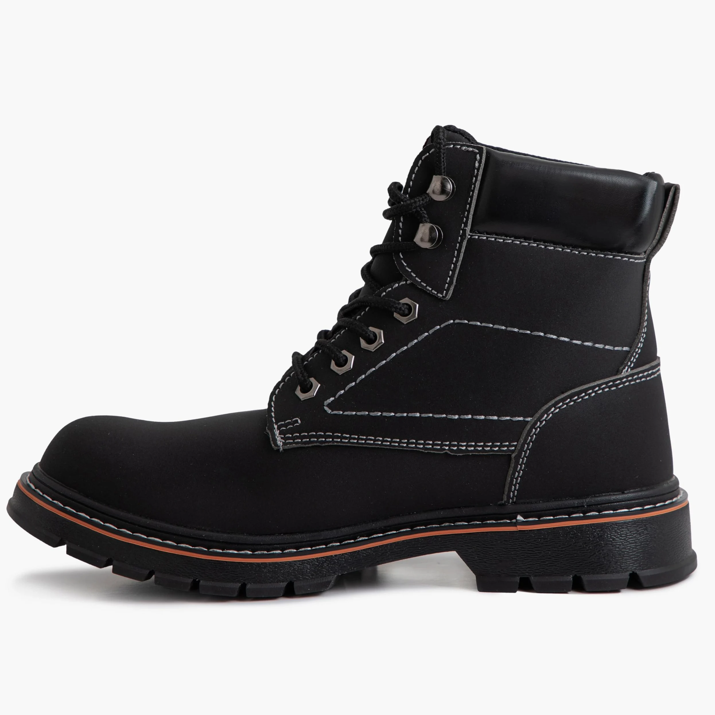 BLACK HAMMER Botas de trabajo de seguridad para hombre puntera y entresuela de acero, resistentes al agua, perfectas para almacenes y trabajos cotidianos, con suela de goma 2600 S3 SRC