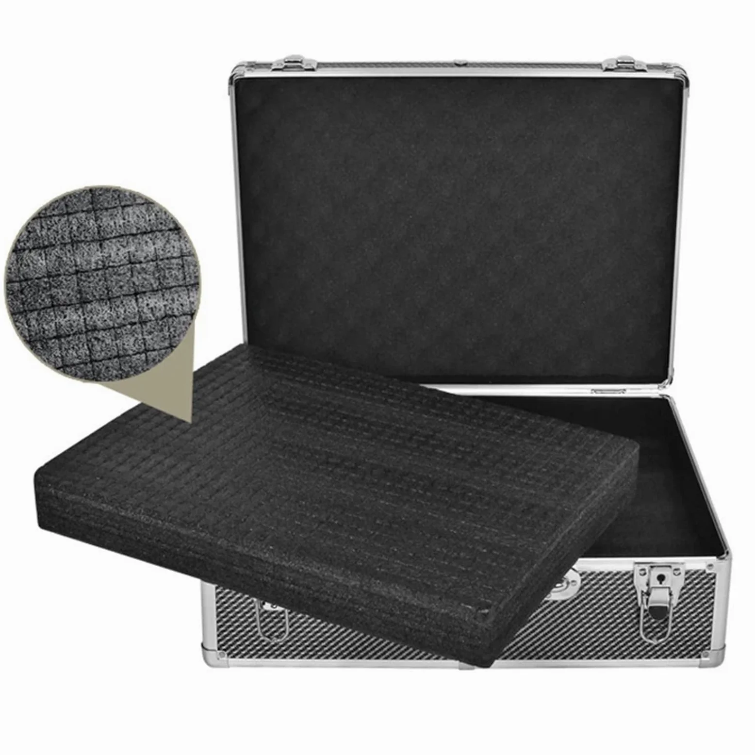 maletín de aluminio con asa Caja de Herramientas portátil aluminio, equipo seguridad, caja herramientas, instrumentos