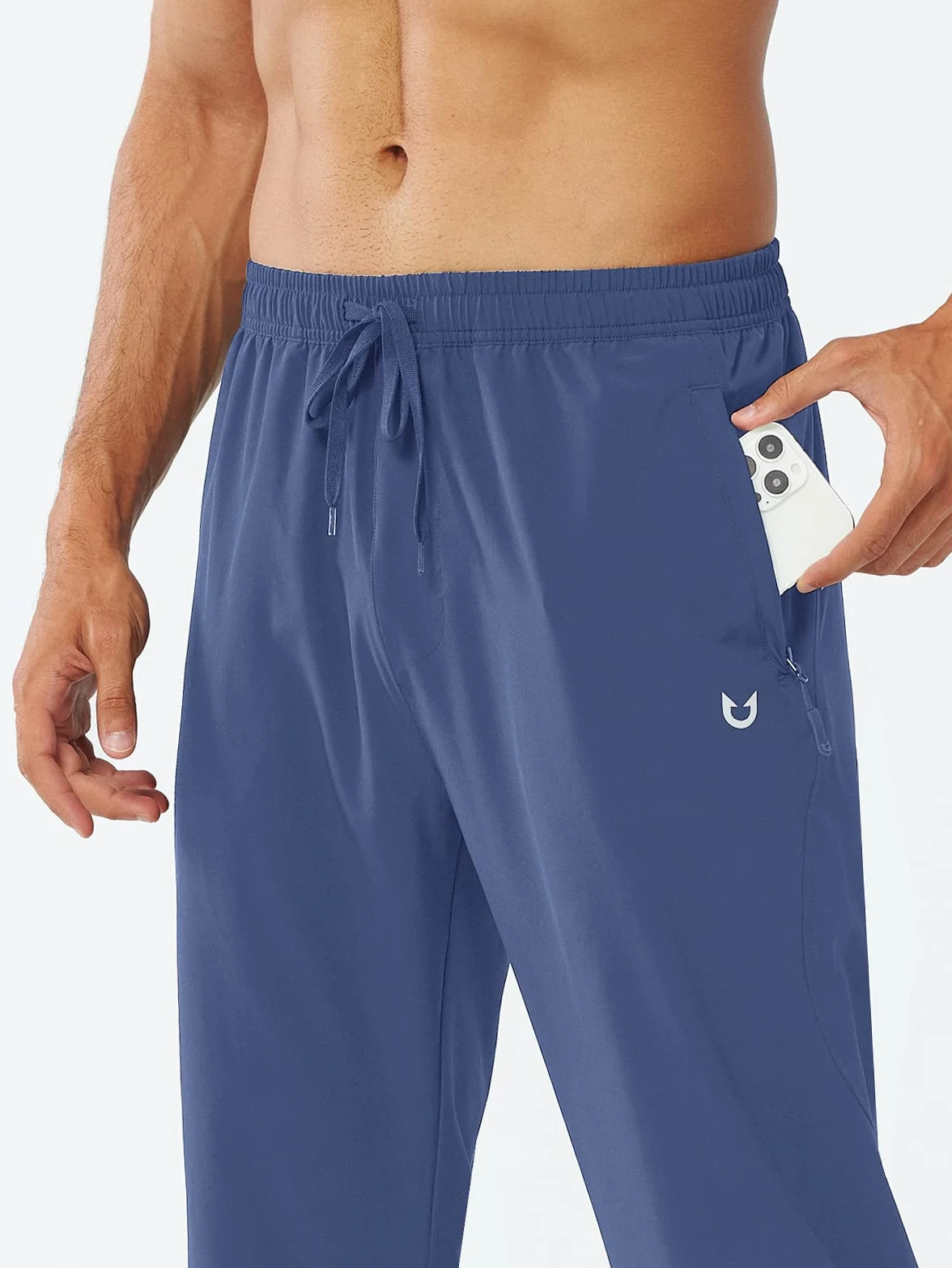 NORTHYARD Pantalon Chandal Hombre Impermeable UV Pantalones Secado Rápido Senderismo con Bolsillo con Cremallera