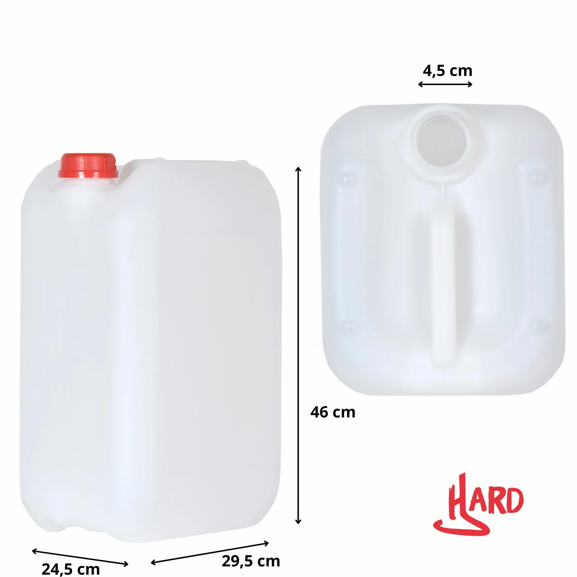 Garrafas 25 Litros Boca Ancha ADR Homologada Agua Gasolina Resistente Químicos Furgoneta Camper Camping