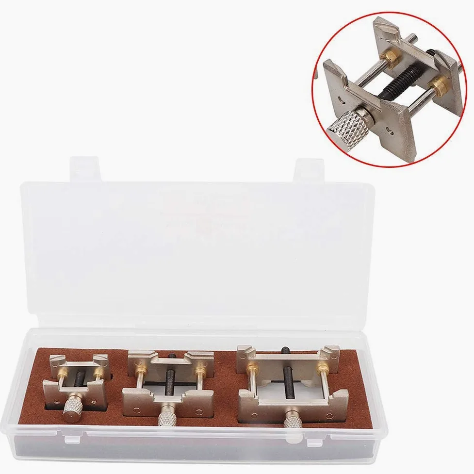 Juego de 3 Soportes para Abrir Cajas de Relojes, Herramientas para Reparar Relojes, Herramienta para Quitar la Tapa Trasera de la Caja, Herramienta de reparación y Extractor para relojeros.