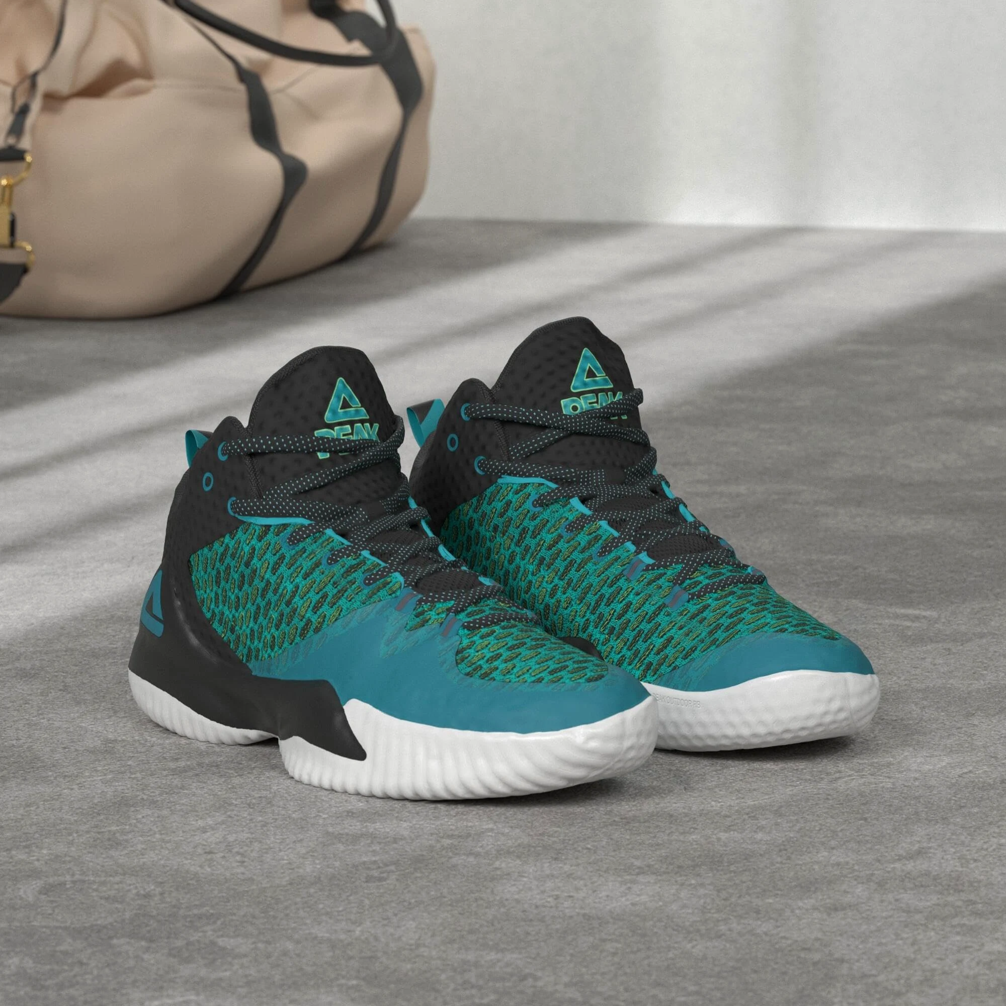 Peak Lou Williams Streetball Master - Zapatillas de Baloncesto para Hombre, Transpirables, Antideslizantes, para Entrenamiento Fitness, Caña de Pesca Palegold, 39 2/3 EU