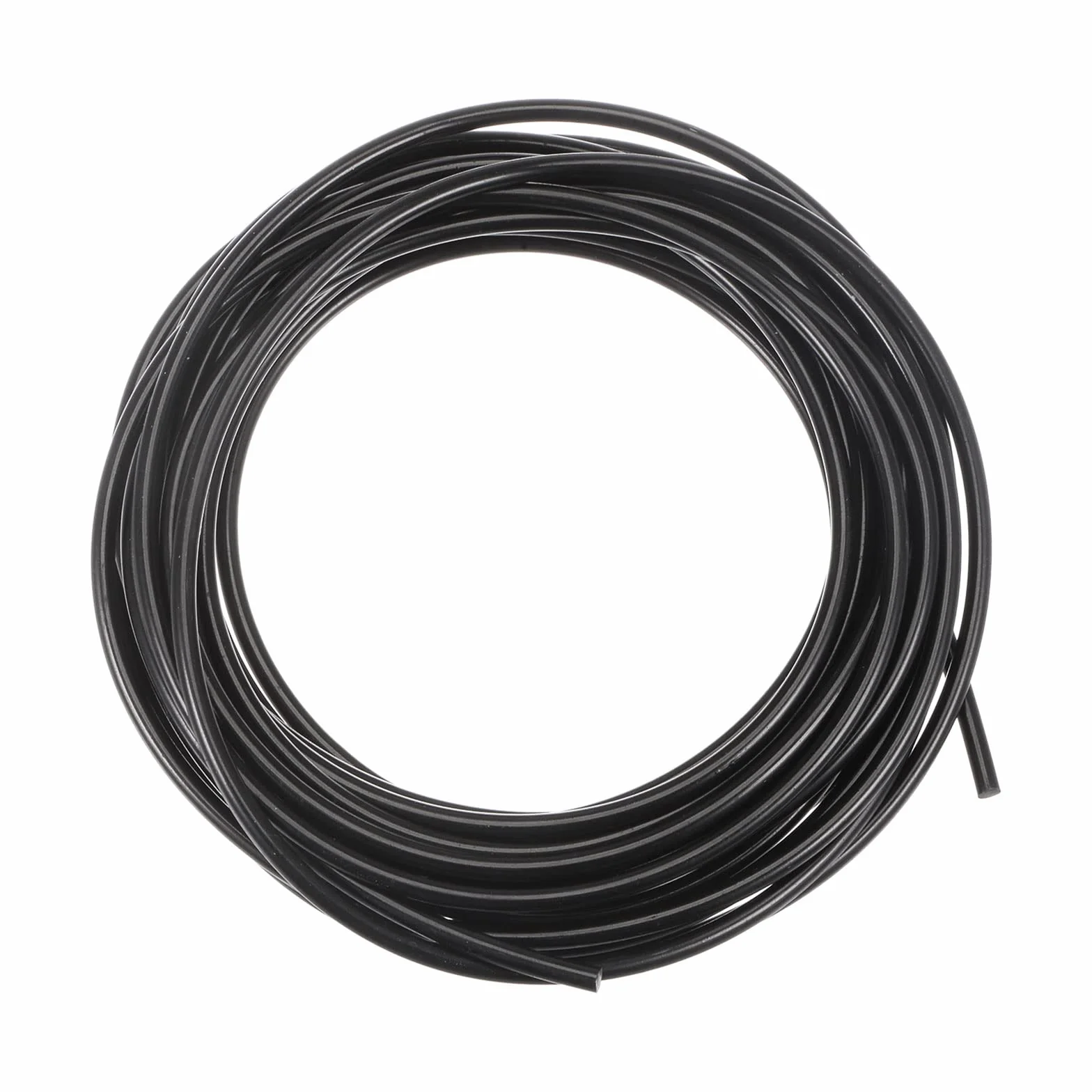 Poliuretano Redondas Correas 3mm Diámetro 16.4ft (5 Metros) Lisa Superficie PU Correa Tracción Transmisión Negro