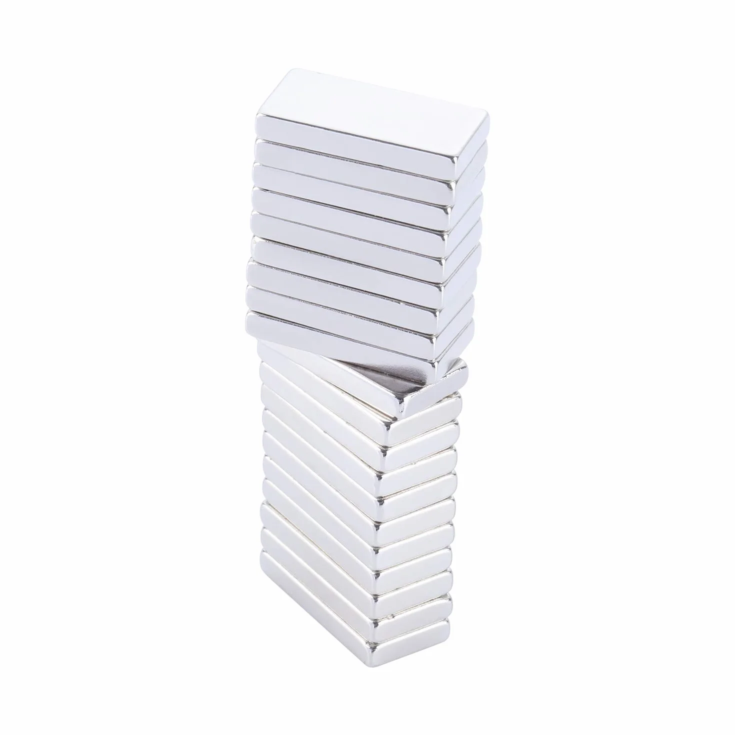 Imanes Neodimio N52 20 Piezas 20x10x2mm para Experimentos Científicos DIY