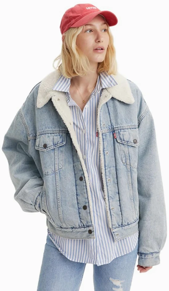 Levi's 90s Sherpa Trucker Jacket (Standard And Plus) Abrigos alternativos de plumón Mujer