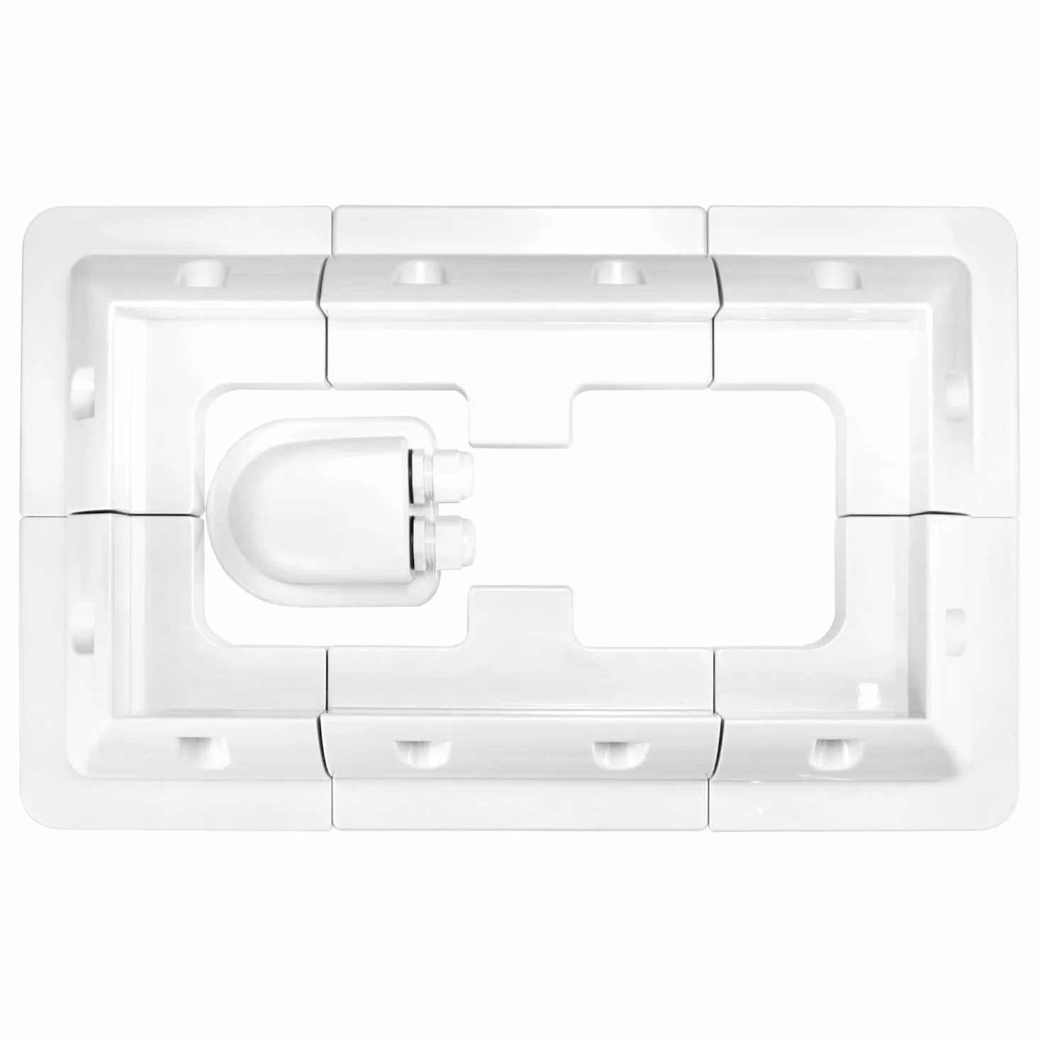 QWORK Soportes de montaje para paneles solares 7 piezas sin taladros