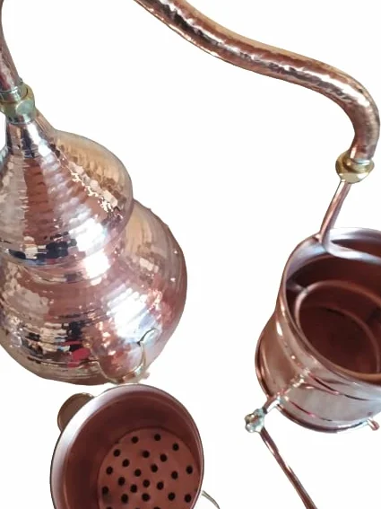 Alambique de Cobre 3 Litros con Columna Independiente
