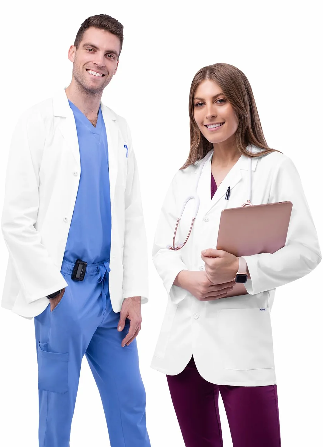ADAR Medical Uniforms 805 Blanco Classic Unisex adulto (Pack de 1)