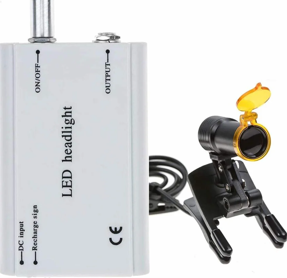 Luz LED para Lupa Dental, Faro Portátil, Lámpara de Alto Punto con Caja