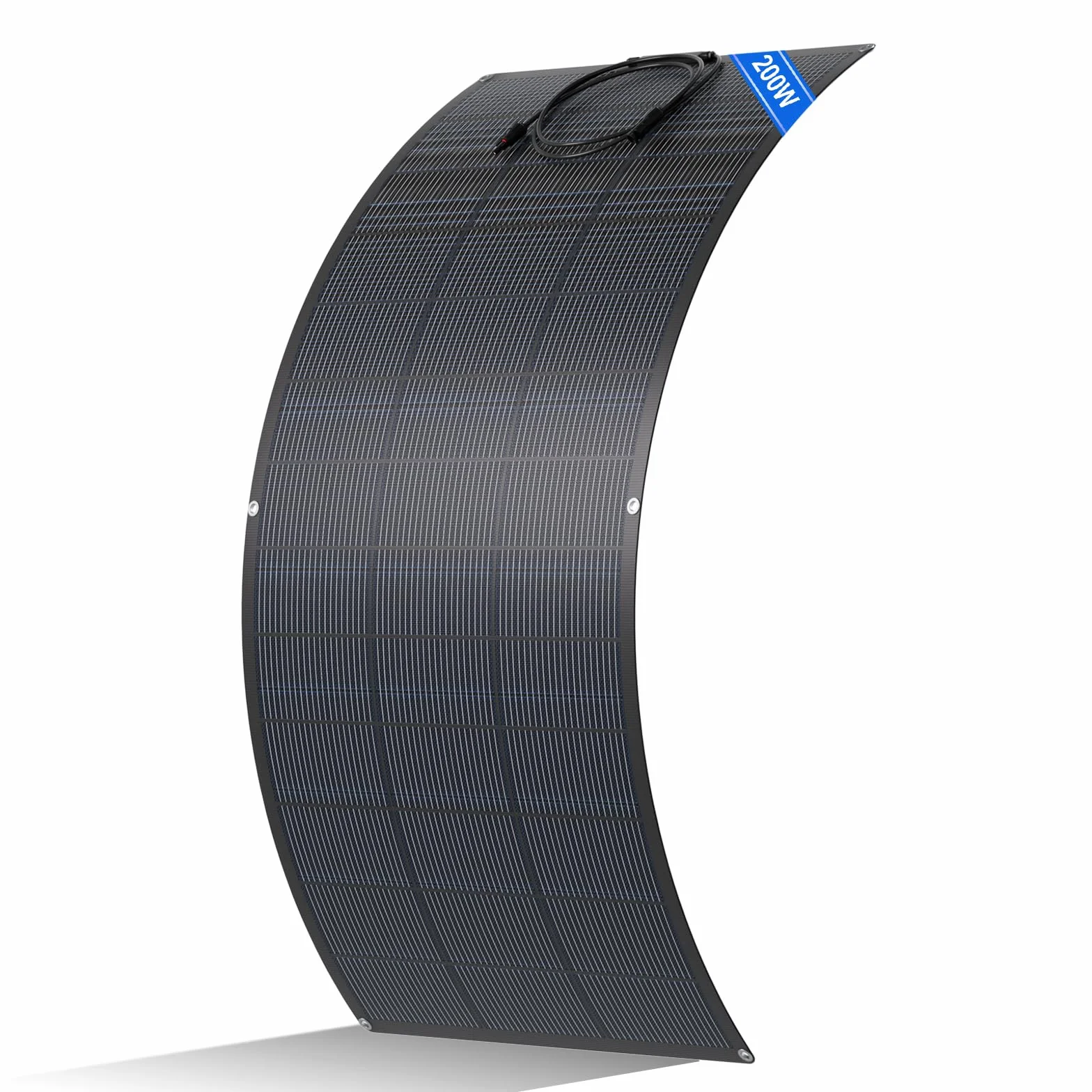 Panel solar flexible ECO-WORTHY 200W ETFE 18BB 25% eficiencia balcones autocaravanas barcos
