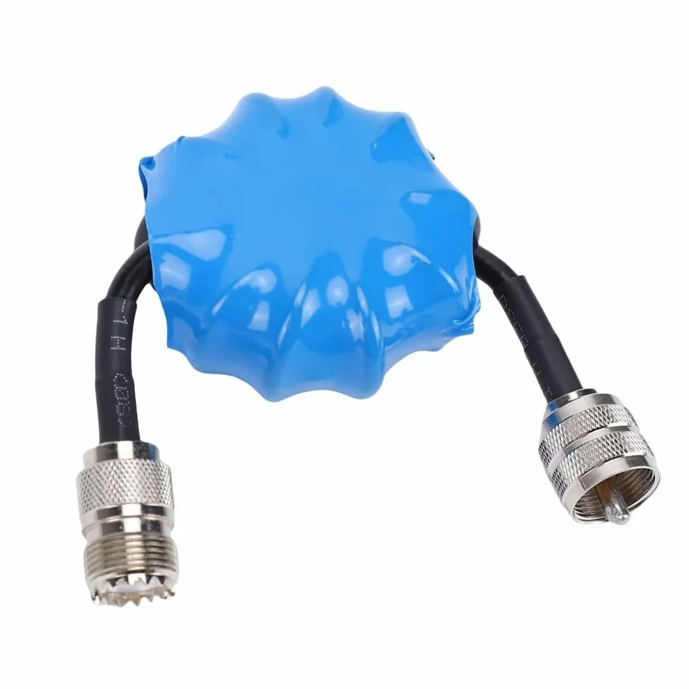 Balun de corriente 1:1 Estrangulador de modo común para antenas 1.8-30MHz 45mm ferrita 100W PEP conector RF