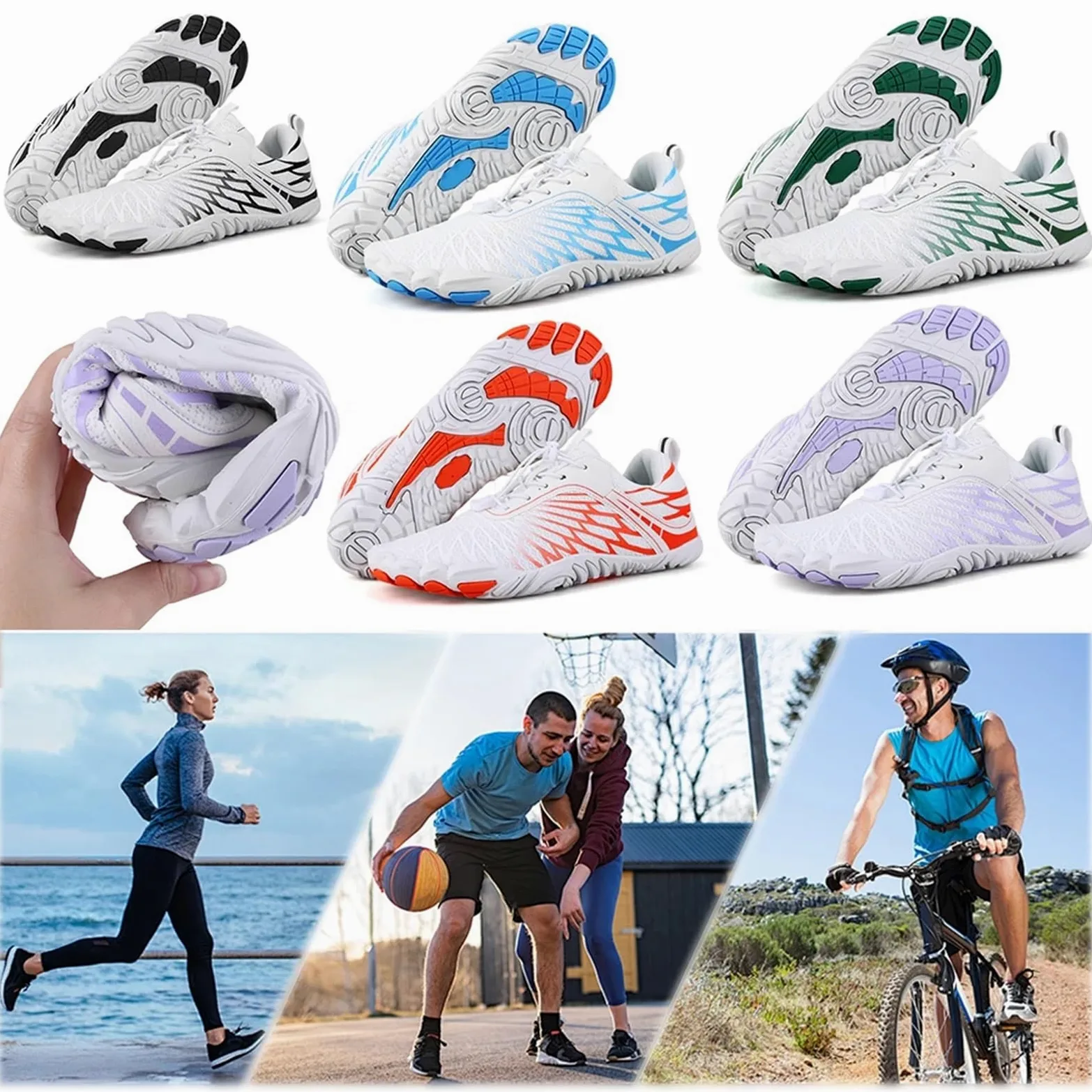 Zapatos De Vadeo Unisex, Zapatos For Nadar En El Agua, Zapatillas Descalzas For Hombres Y Mujeres, Sandalias De Playa For Exteriores, Zapatos For Aguas Arriba(Orange,46)
