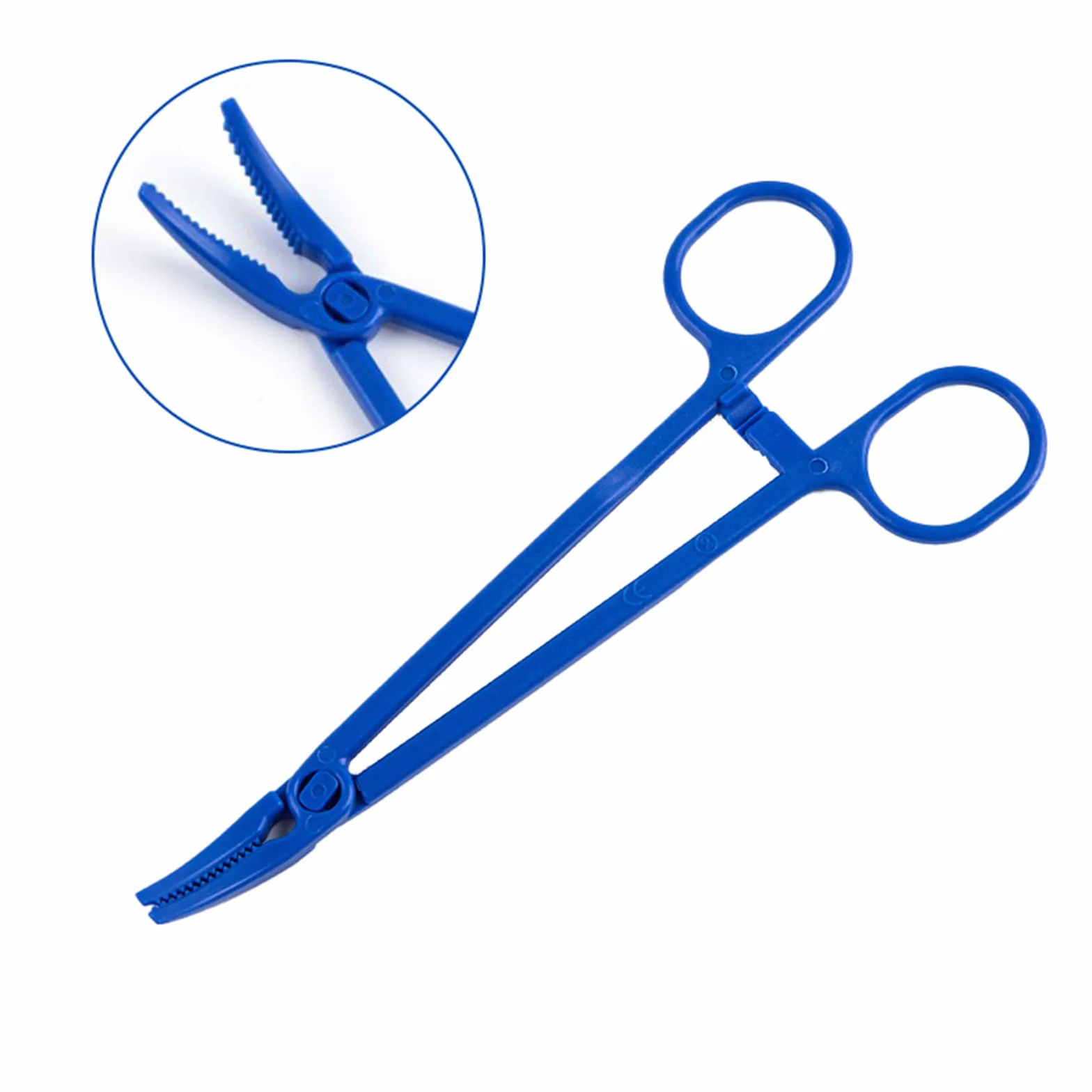 Alicates hemostáticos 6.29 pulgadas pinzas de esponja de algodón herramientas de boca de plástico afiladas