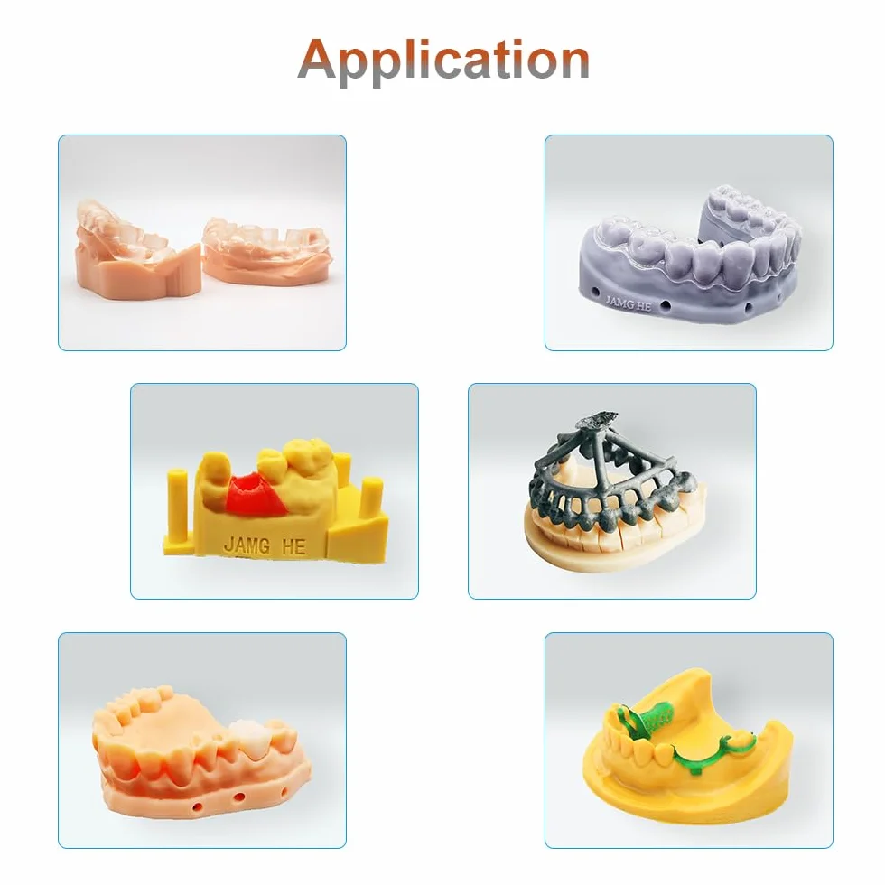 JAMG HE 3D Printer Resin Dental Pro Model for Crown Bridge Orthodontic Implant IPA Clean Light Grey
