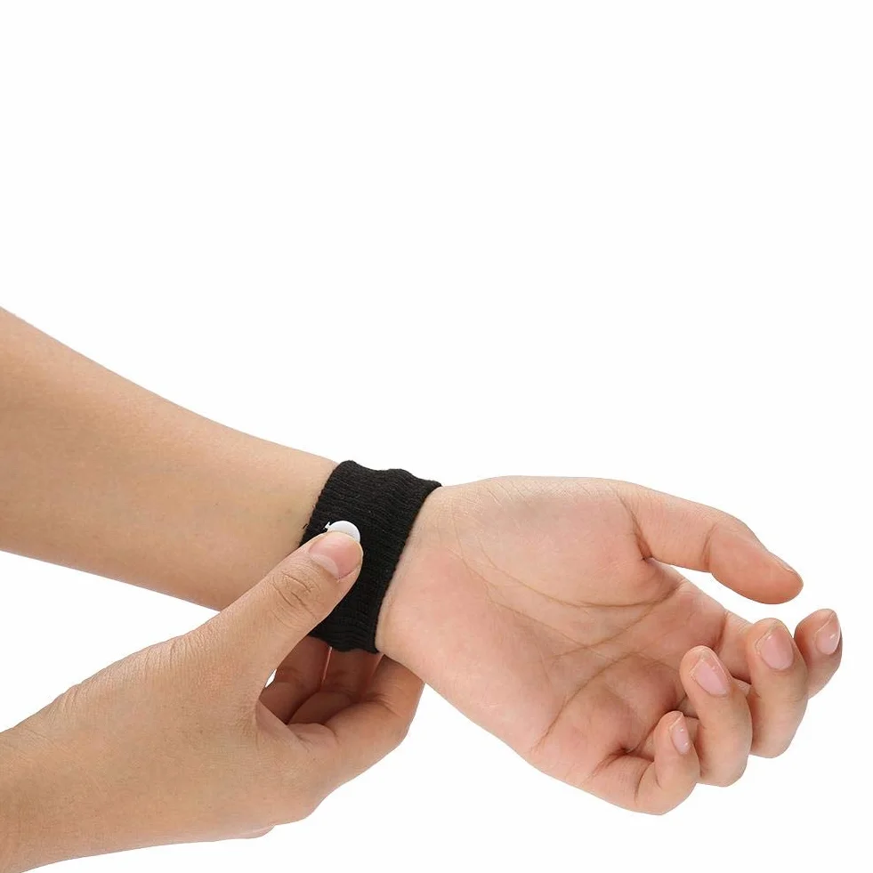 Pulseras contra las náuseas para mareo, 1 par, alivio enfermedad de movimiento viaje