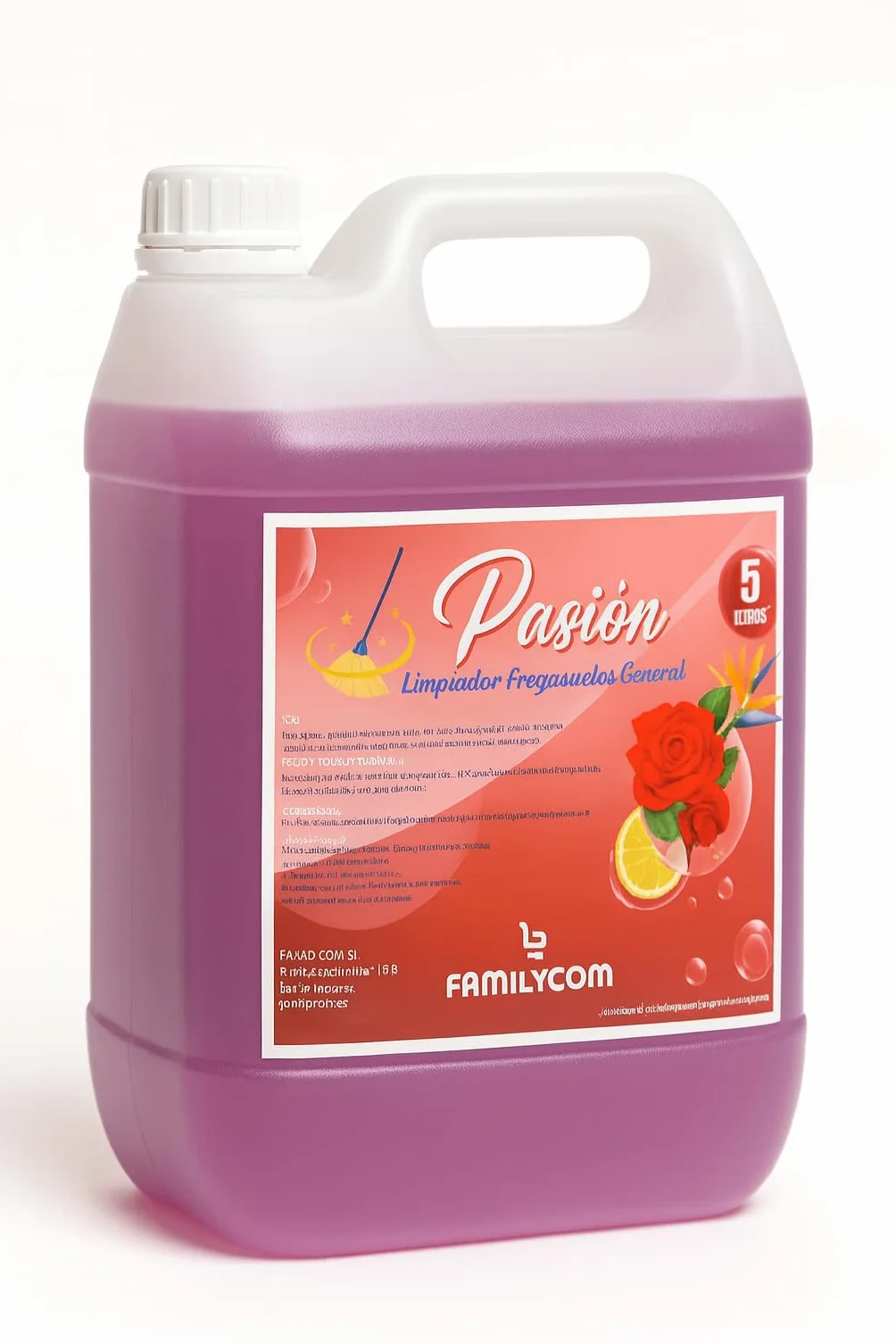 Fregasuelos Concentrado 5 Litros pH Neutro Aroma Flor de Lotto Brillo e Higiene