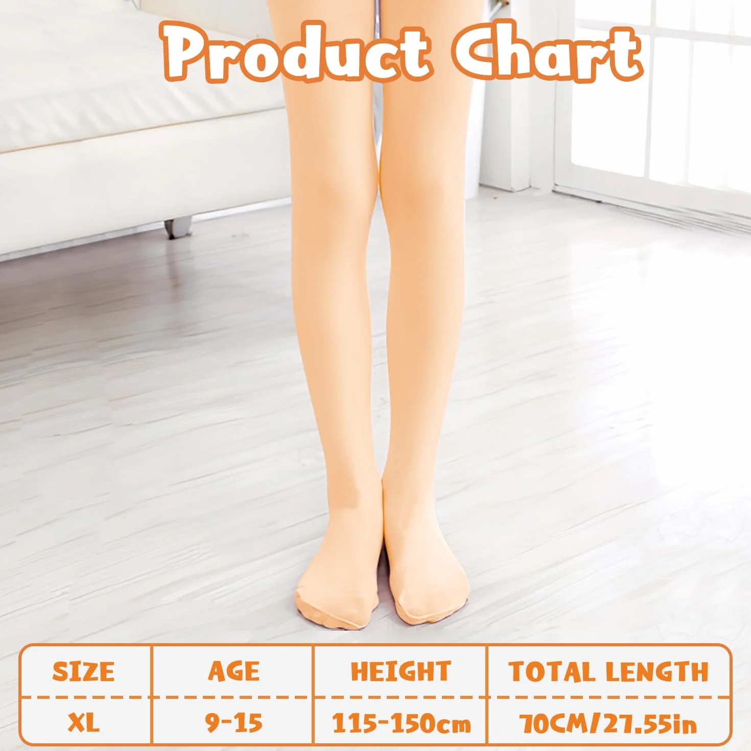 CENCERY Ballet Tights for Girls Convertible Dance Stockings Soft Stretch