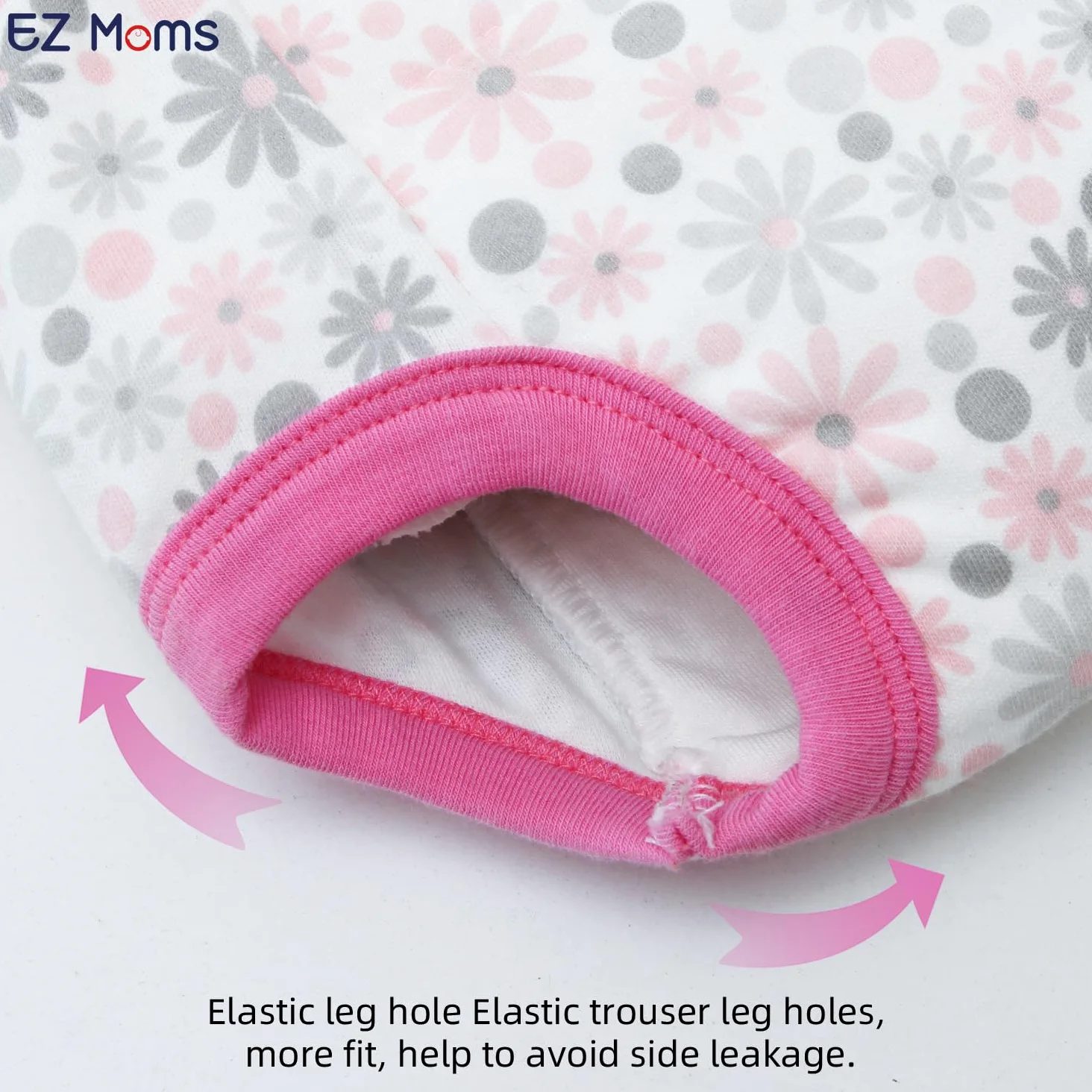 EZ Moms 8 paquetes de ropa interior de entrenamiento de cintura alta para niños, pantalones de entrenamiento suaves y reutilizables para niñas pequeñas, 1T-5T