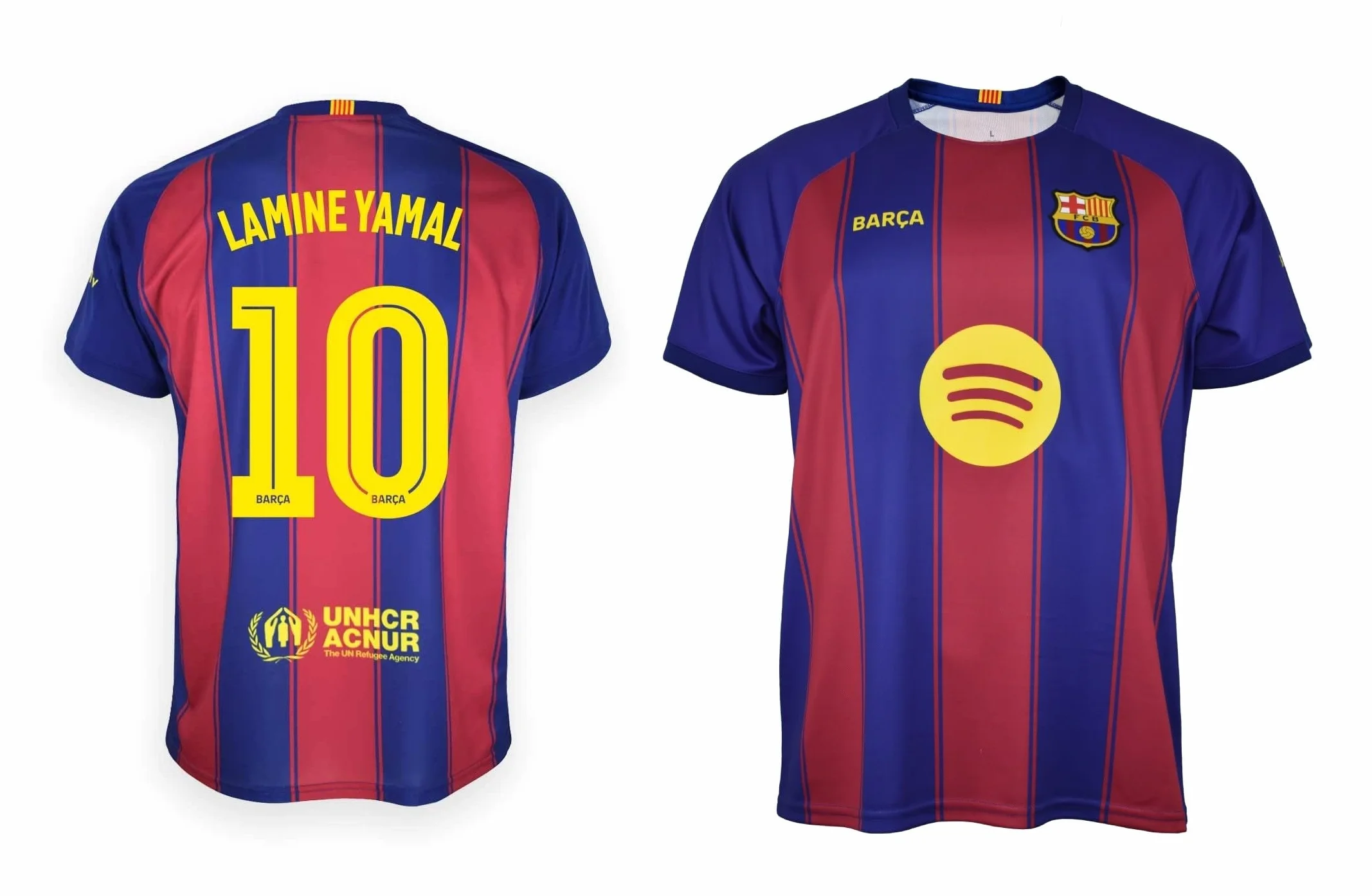 FC Barcelona LAMINE YAMAL 1ª Equipación 25/26 Réplica Oficial Conjunto Niño Blaugrana