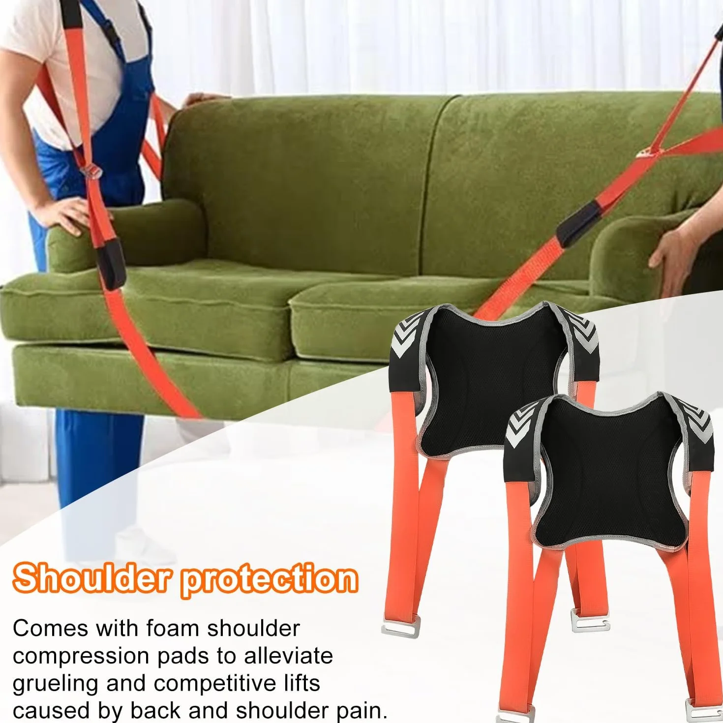 4 Piezas Correas para Levantar Muebles Pesados, Poliéster Furniture Mover Cintas de Transporte para Electrodomésticos