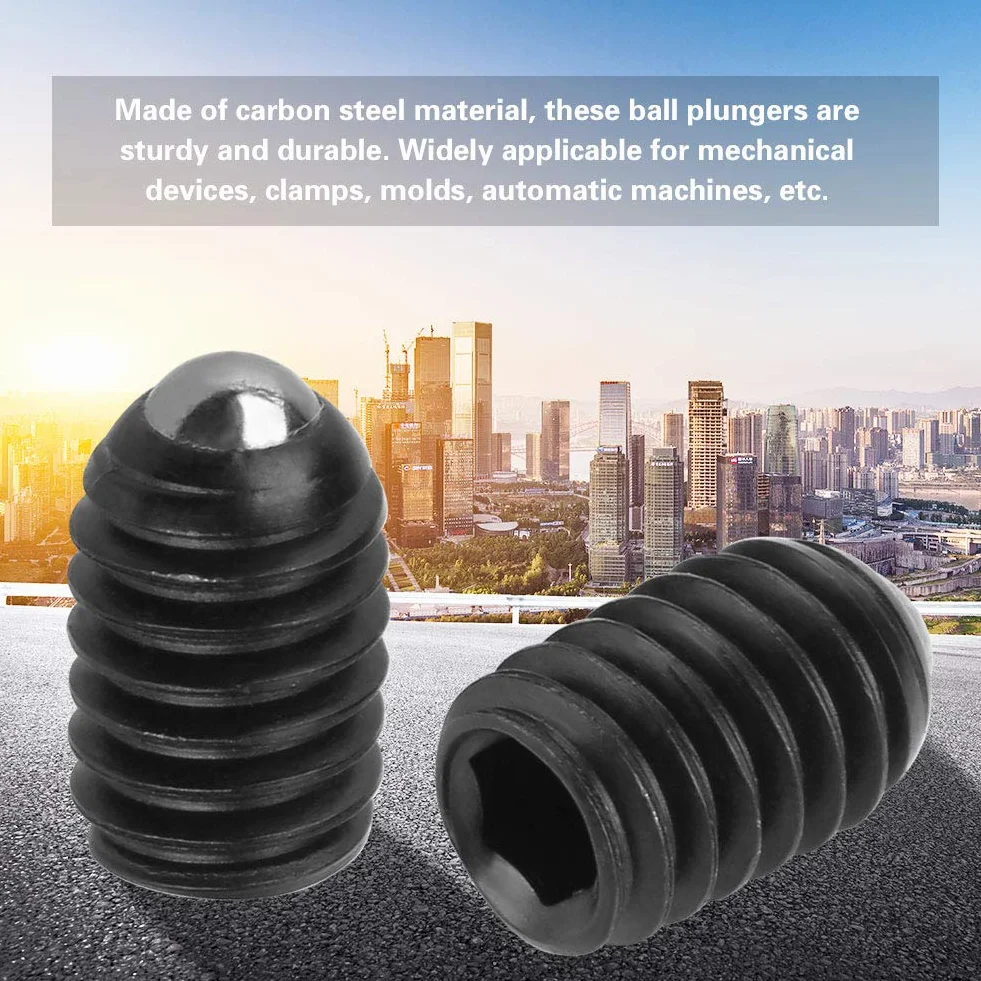 M4 tornillo rosca bola émbolo conjunto hexagonal resorte de acero M4*6