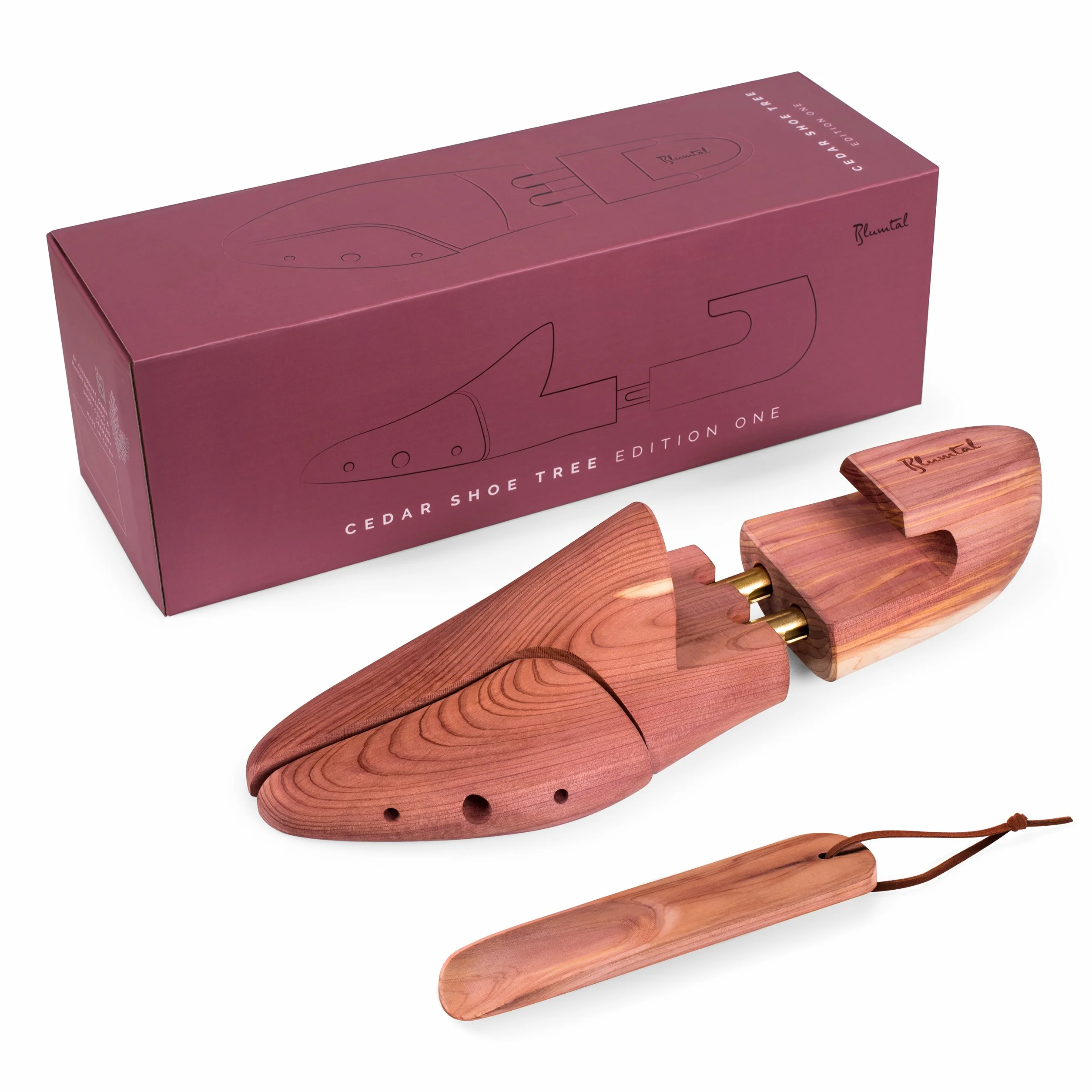 Blumtal Hormas para Zapatos Extensible Deluxe Cedro con Calzador Ergonómico 1, 2 o 5 Pares