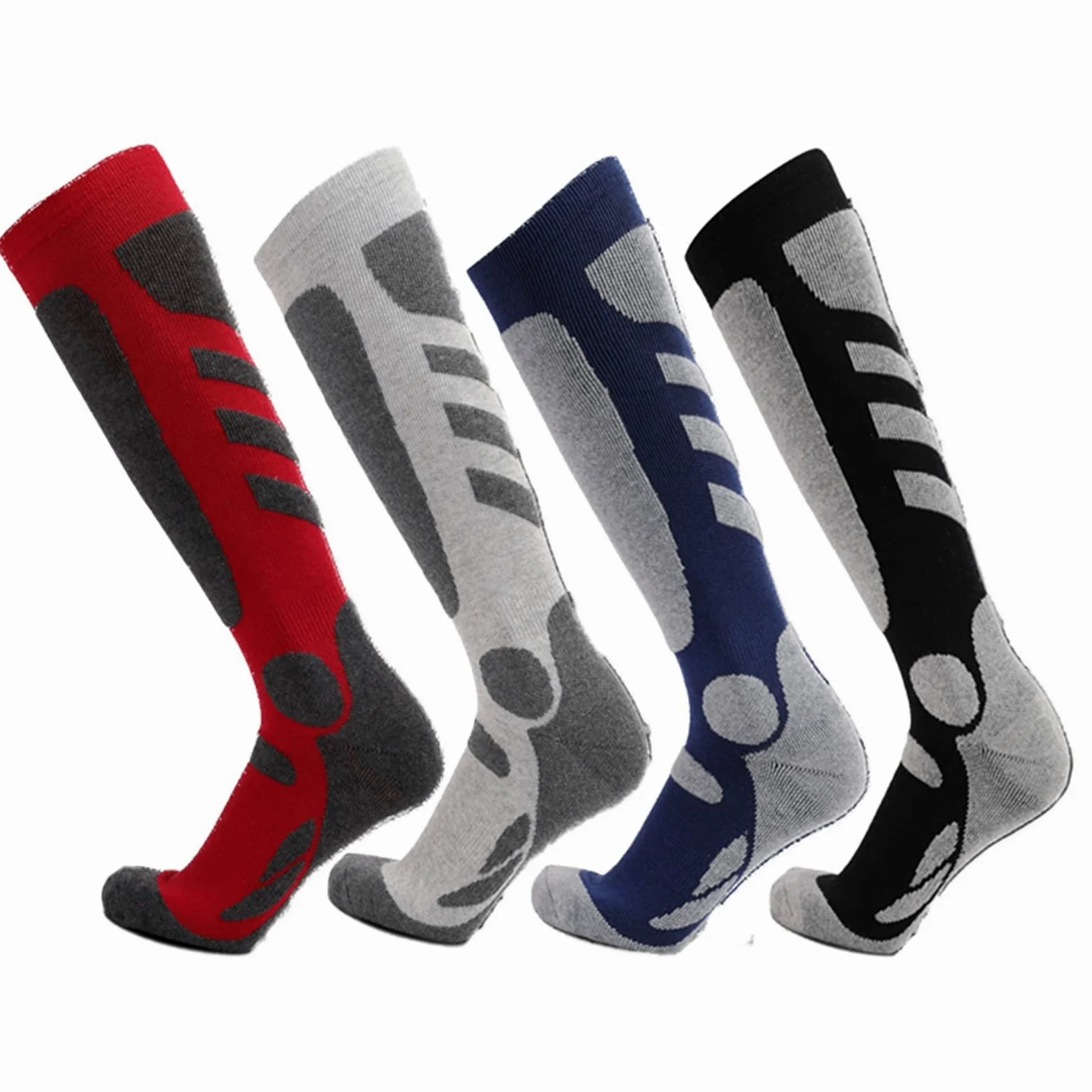 Calcetines deportivos resistentes al aire libre Regiones alpinas al aire libre espesadas TUBO LONG TUBO Calcetines de esquí caliente Mujeres Hombres Ciclismo Calcetines ( Color : 3 , Size : 37-45 )