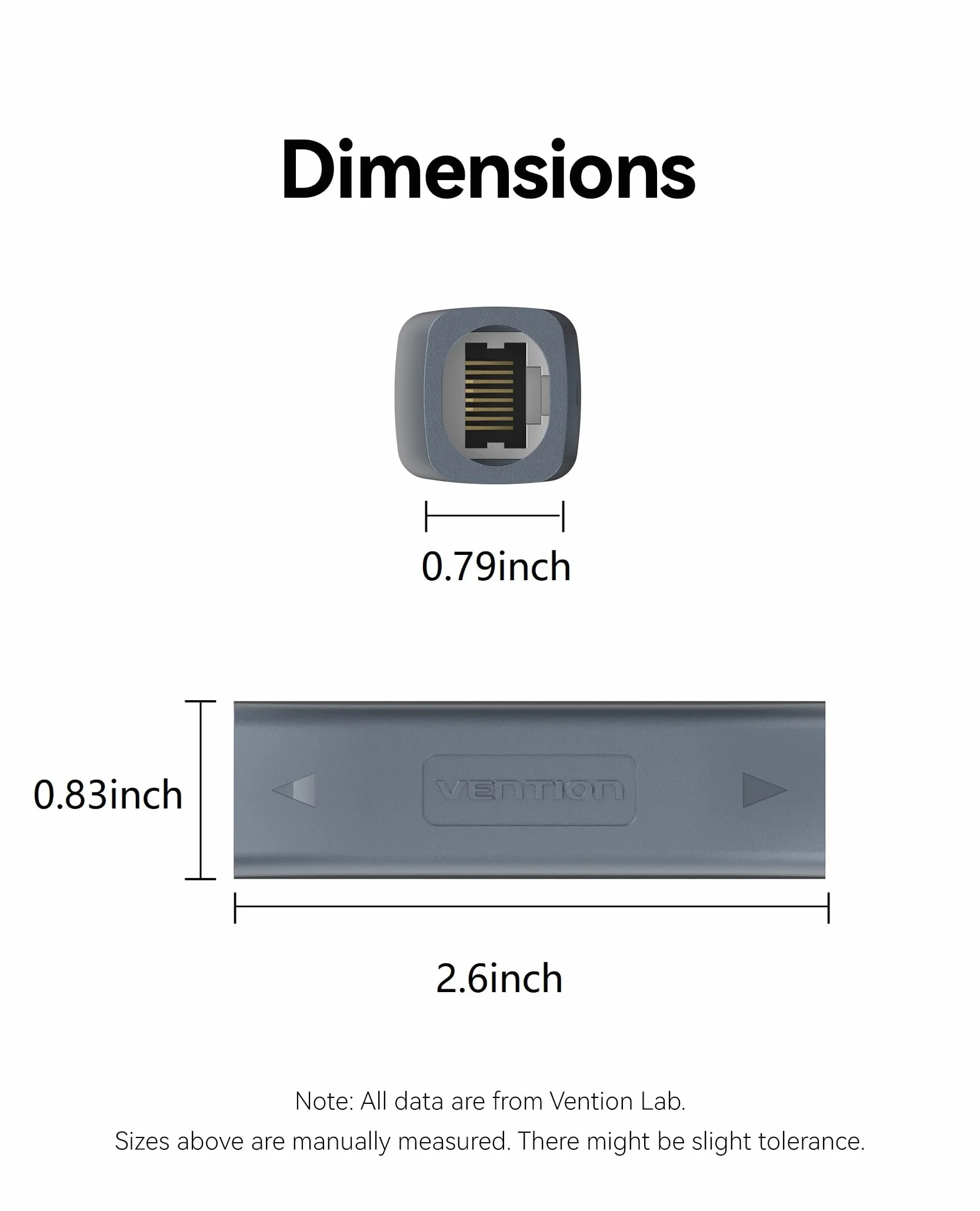 VENTION Acoplador de Cable Starlink Gen 3 IP68 RJ45 para Ethernet Starlink Gen 3/Mini Dish