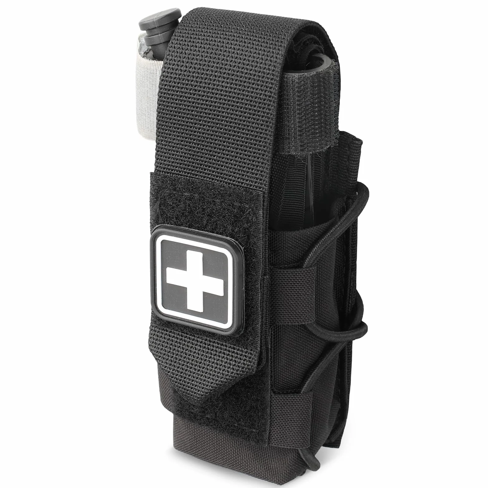 WYNEX Soporte para torniquete MOLLE IFAK TQ Holder Tactical Medical Pouch Holster Kit de primeros auxilios