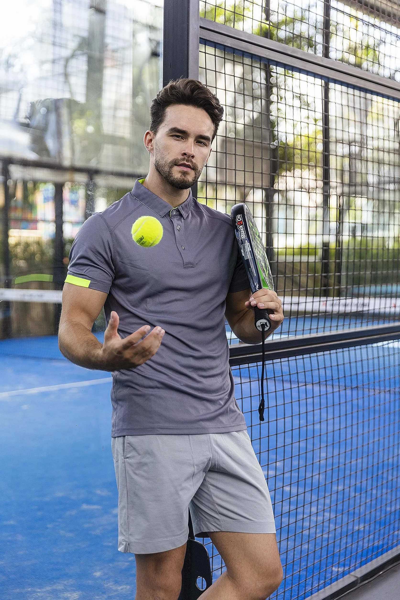 HUAKANG 3 Piezas Polo Hombre Manga Corta Deporte Ocio Secado Rápido Transpirable Camiseta Golf Polos Hombre