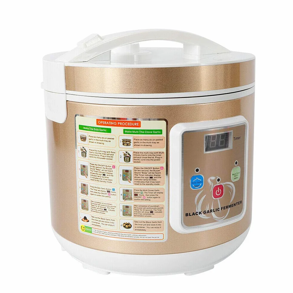 Fermentador de ajo negro 5L automático inteligente Garlics Maker 30x30x31.8 cm