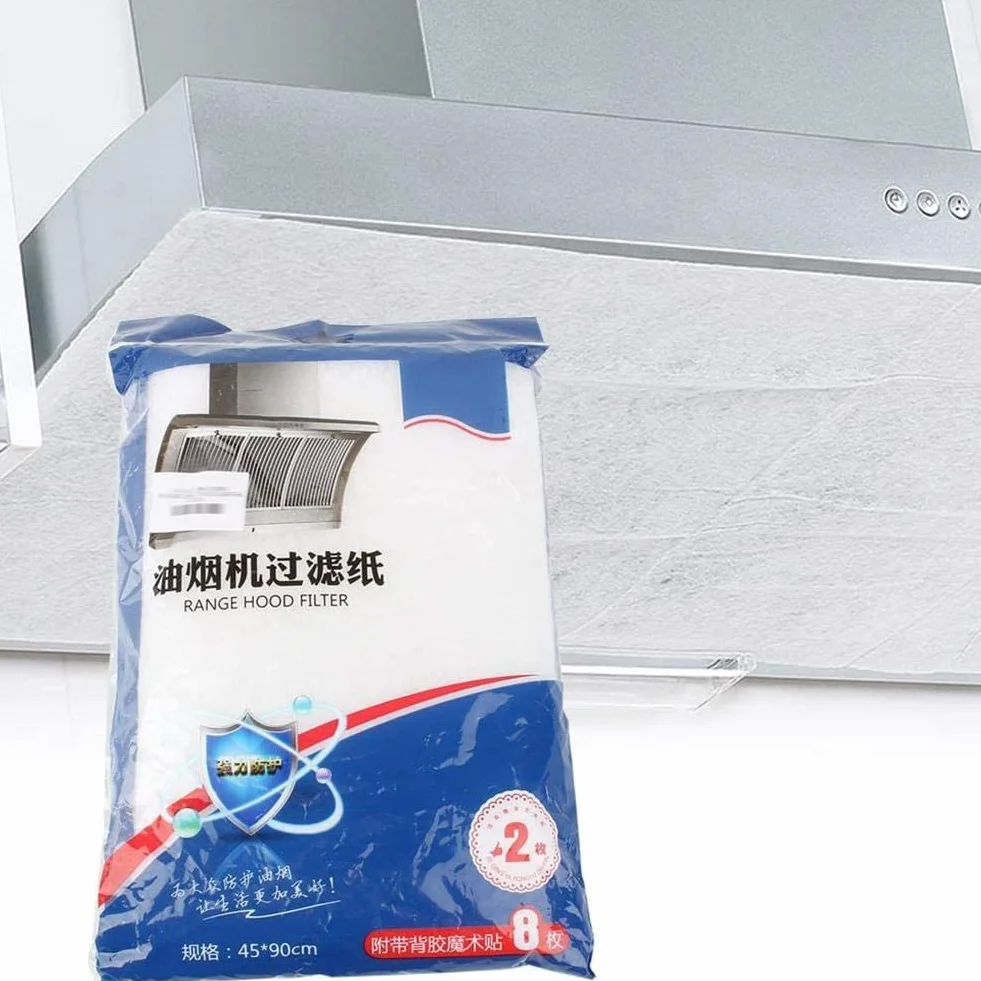 WUNDER Filtro de Grasa para Campana Extractora 2 Piezas Papel Absorbente de Aceite