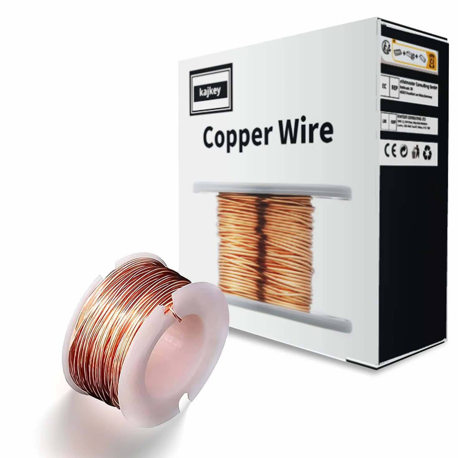 Alambre De Cobre Esmaltado Magnética 10m 0,5mm Bobina Para Hacer Electroimán