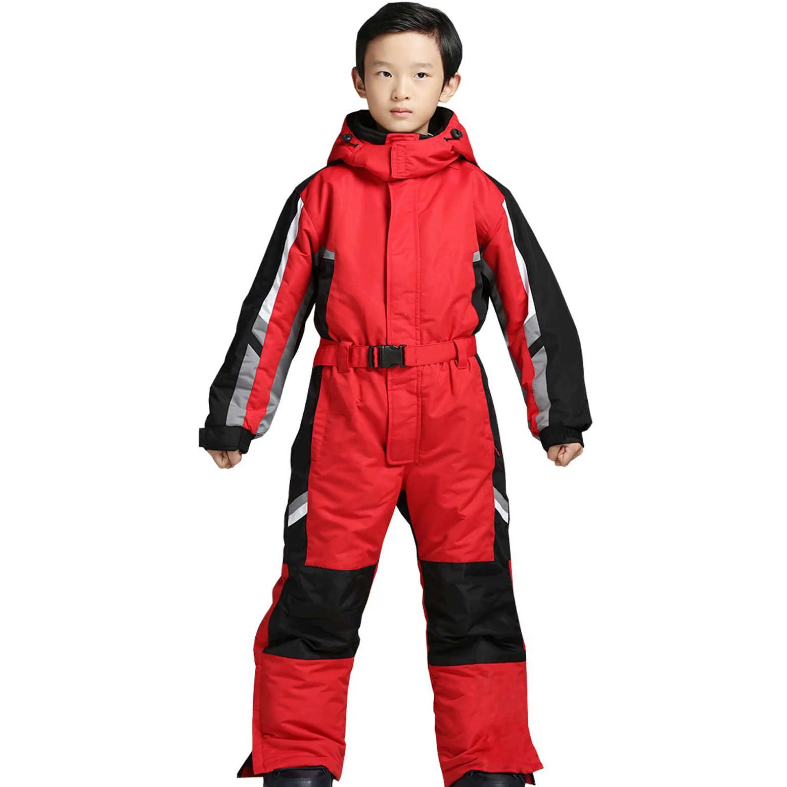 Traje de esquí infantil para niña con capucha, resistente al viento e impermeable, mono de esquí para niños, traje de nieve cálido para invierno