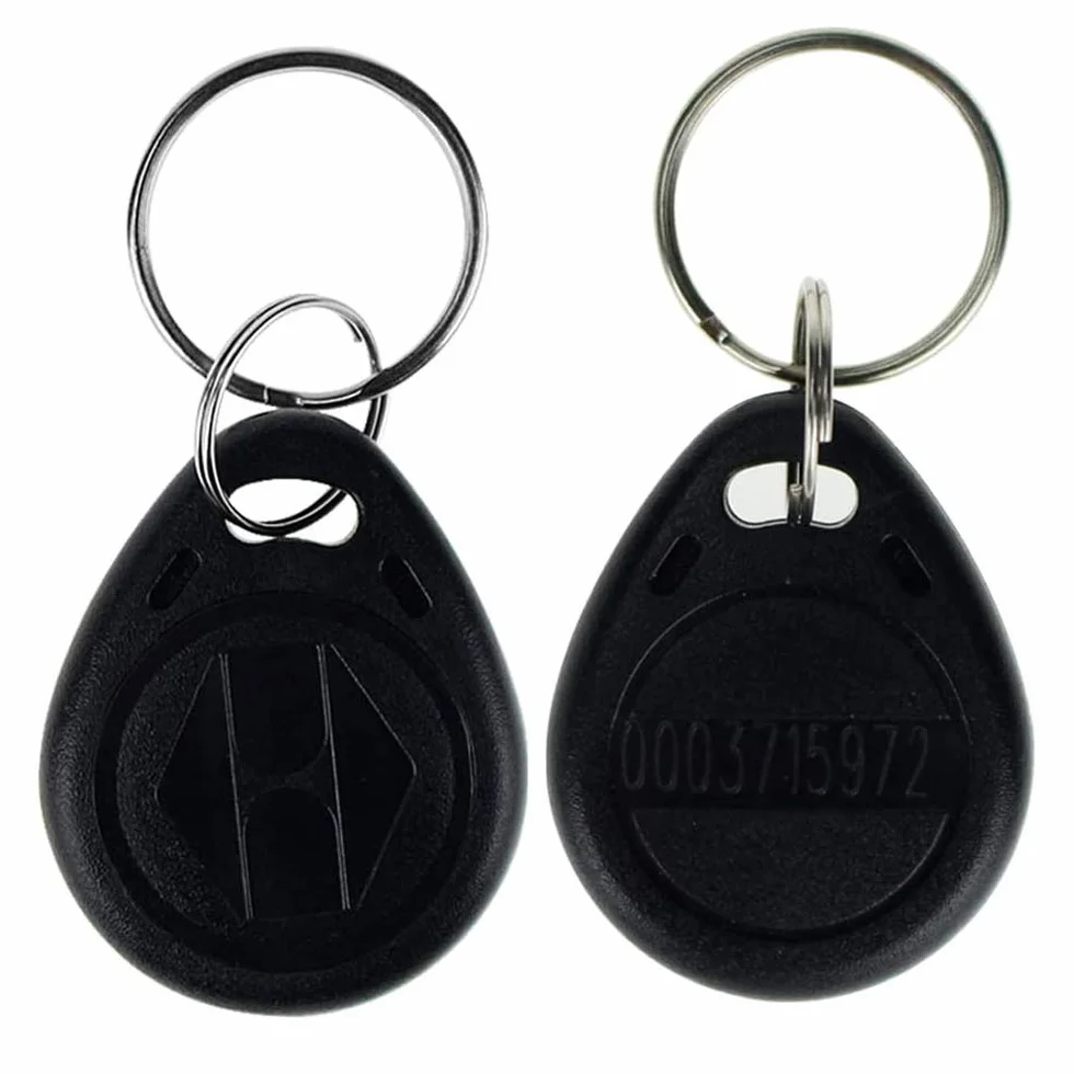Llavero RFID 125 KHz Tarjeta EM-ID Control Acceso Puerta Solo Lectura Paquete 10