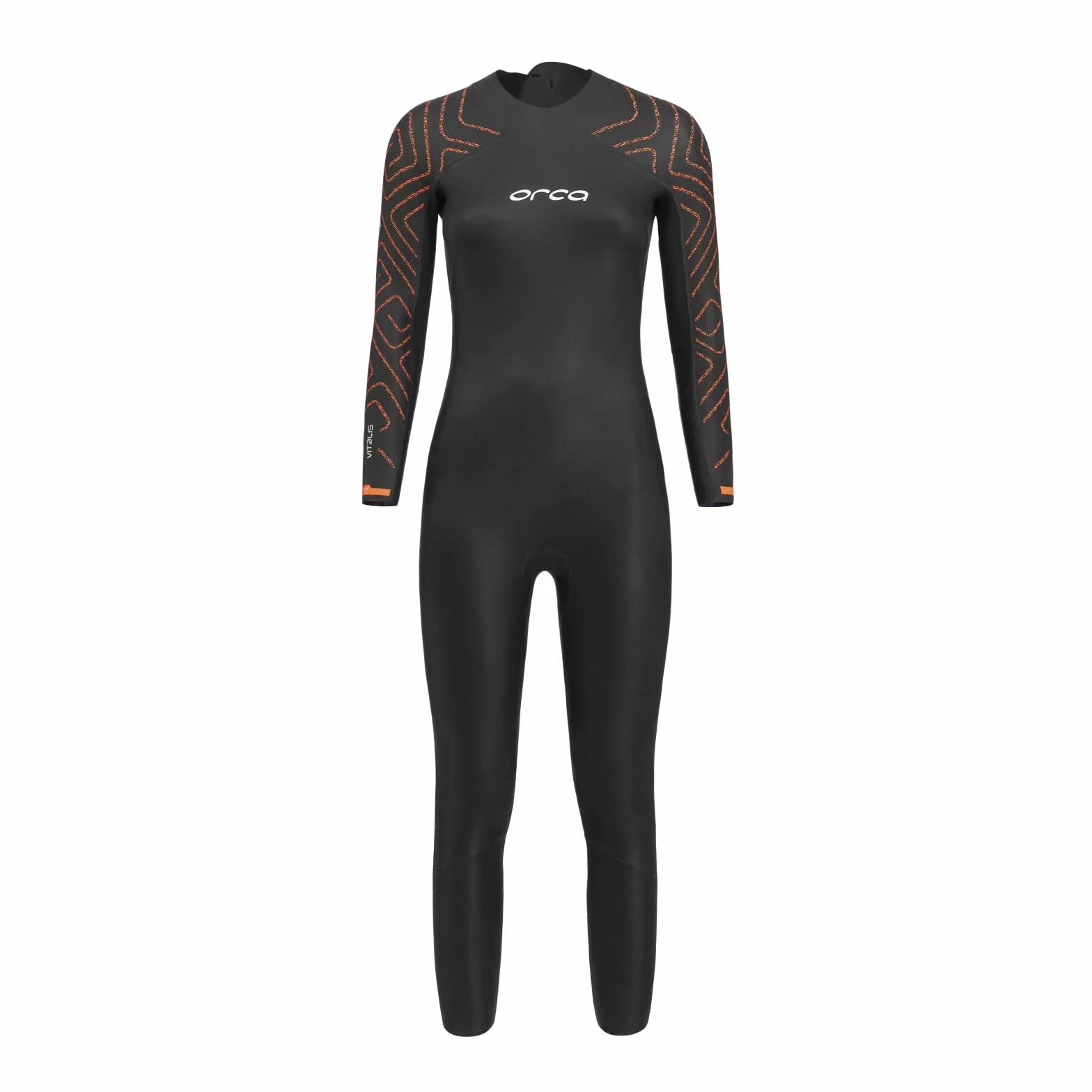 Orca Womens Vitalis TRN Back Zip Open Water Swim Wetsuit NN684601 - Black -