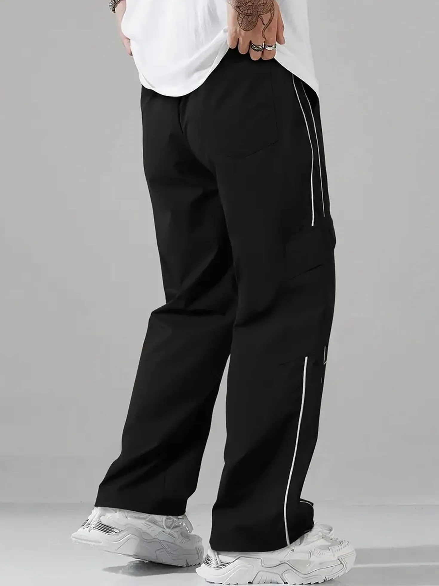 Lymio Pantalones de chándal para hombre || Corte regular || Pantalones de chándal || Pantalones de jogging de Lycra totalmente elásticos (disponibles en lotes combinados) (TP-62-63)