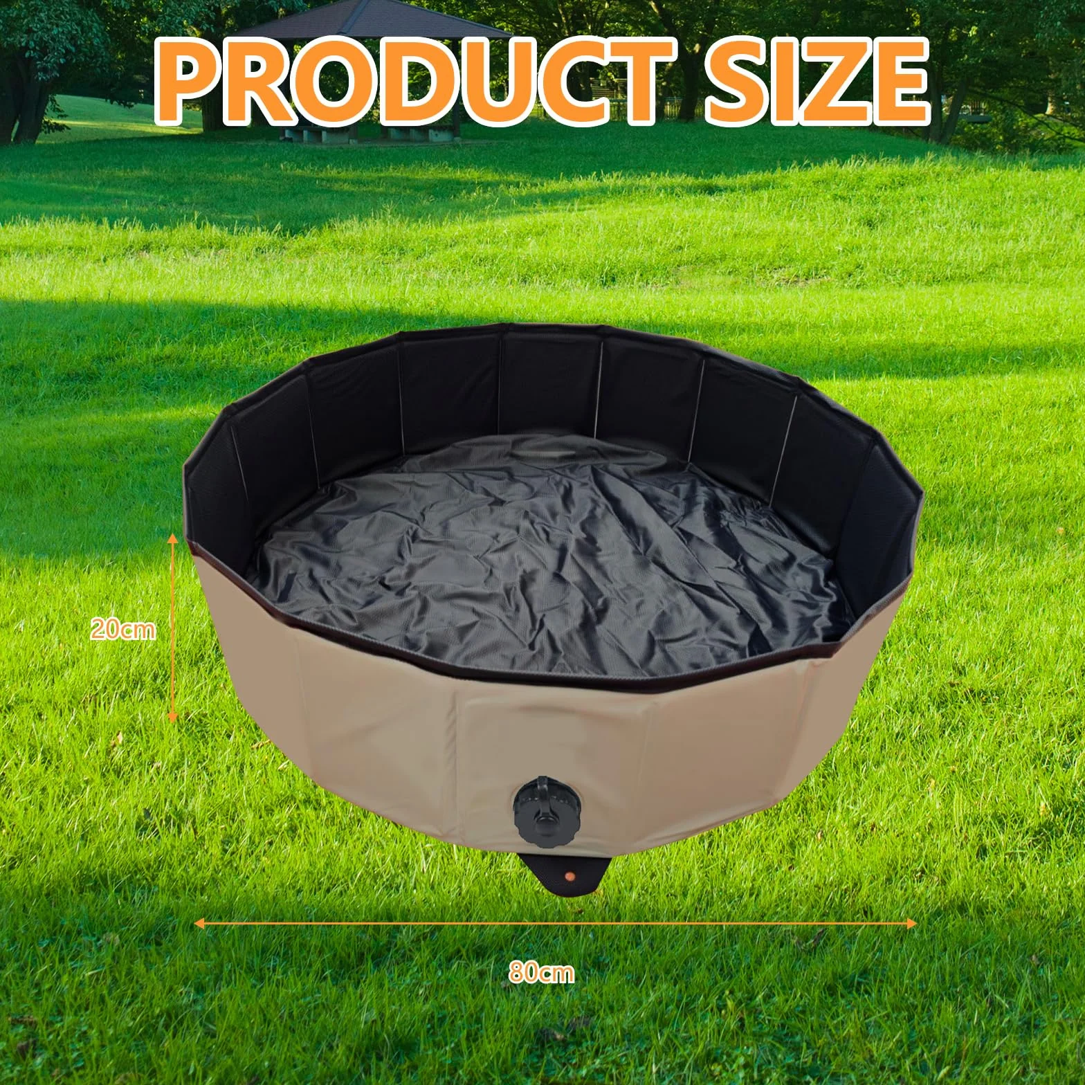 Pollo Baño de Arena Bañera Plegable para Gallinas, Recipiente de Limpieza PVC Portátil