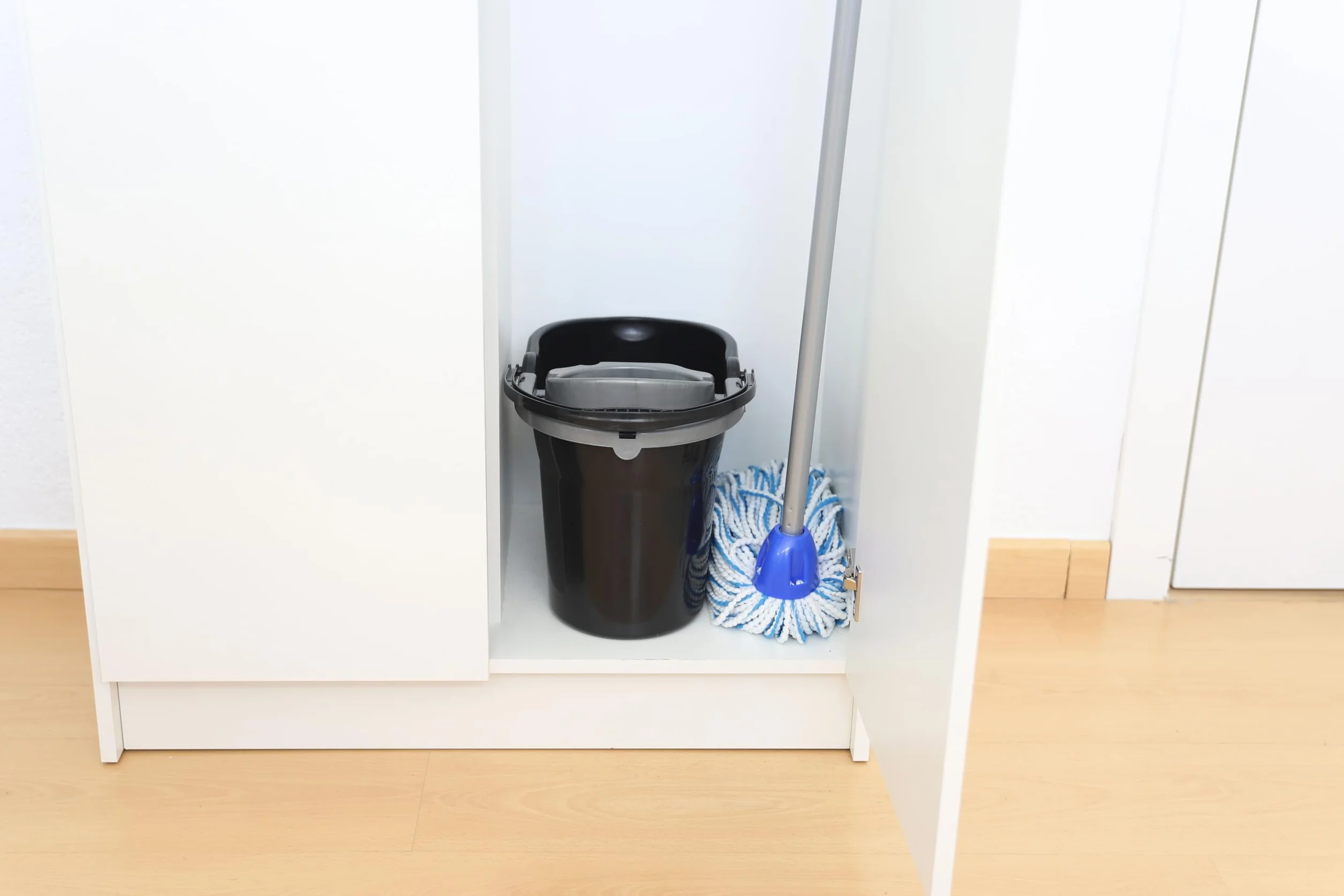 Maya Cubo de Fregona con Escurridor 10L 36x27,5x24 cm Negro
