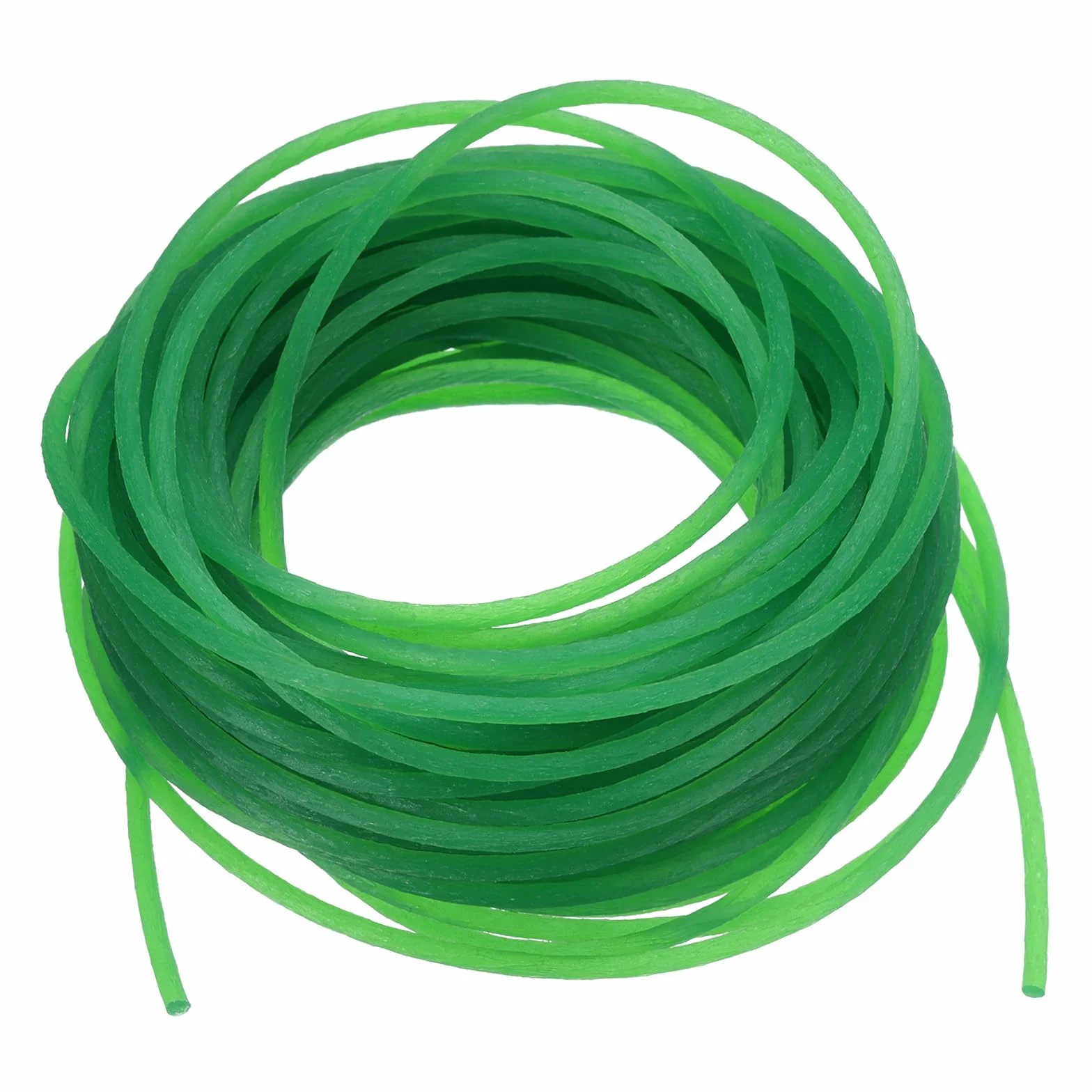QUARKZMAN Correas Redondas de Poliuretano 2 mm Diámetro 10 m PU para Transmisión Superficie Rugosa Verde